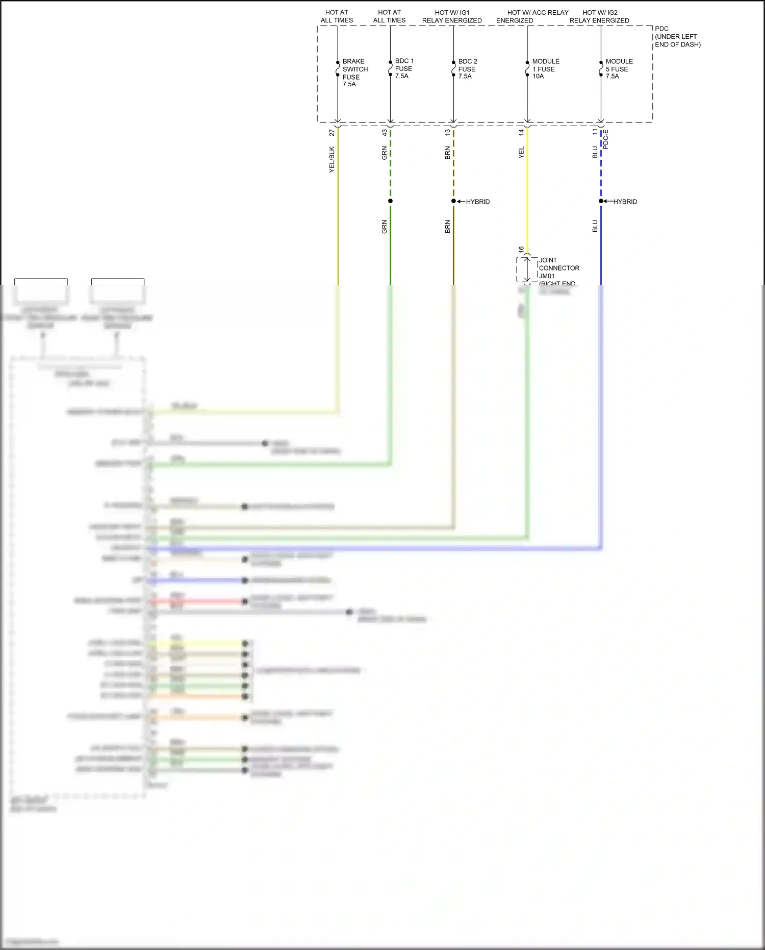 Wiring diagram acc/on input for Hyundai Santa Fe V (2023-2024) (13 of 15)
