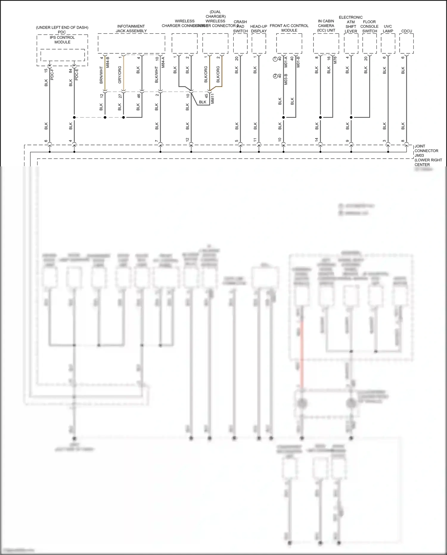 Wiring diagram automatic a/c for Hyundai Santa Fe V (2023-2024) (1 of 6)