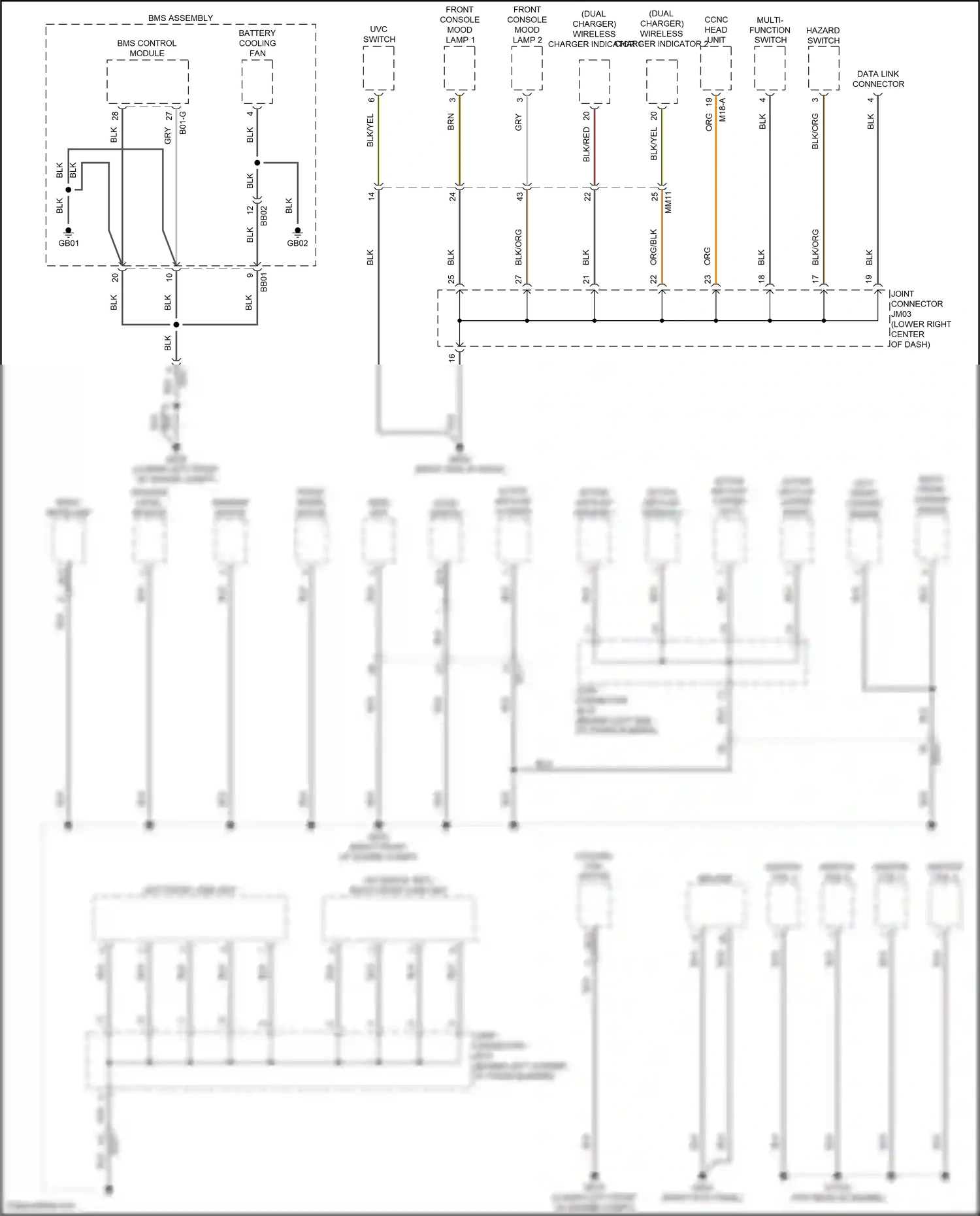 Wiring diagram bms control module for Hyundai Santa Fe V (2023-2024) (4 of 11)