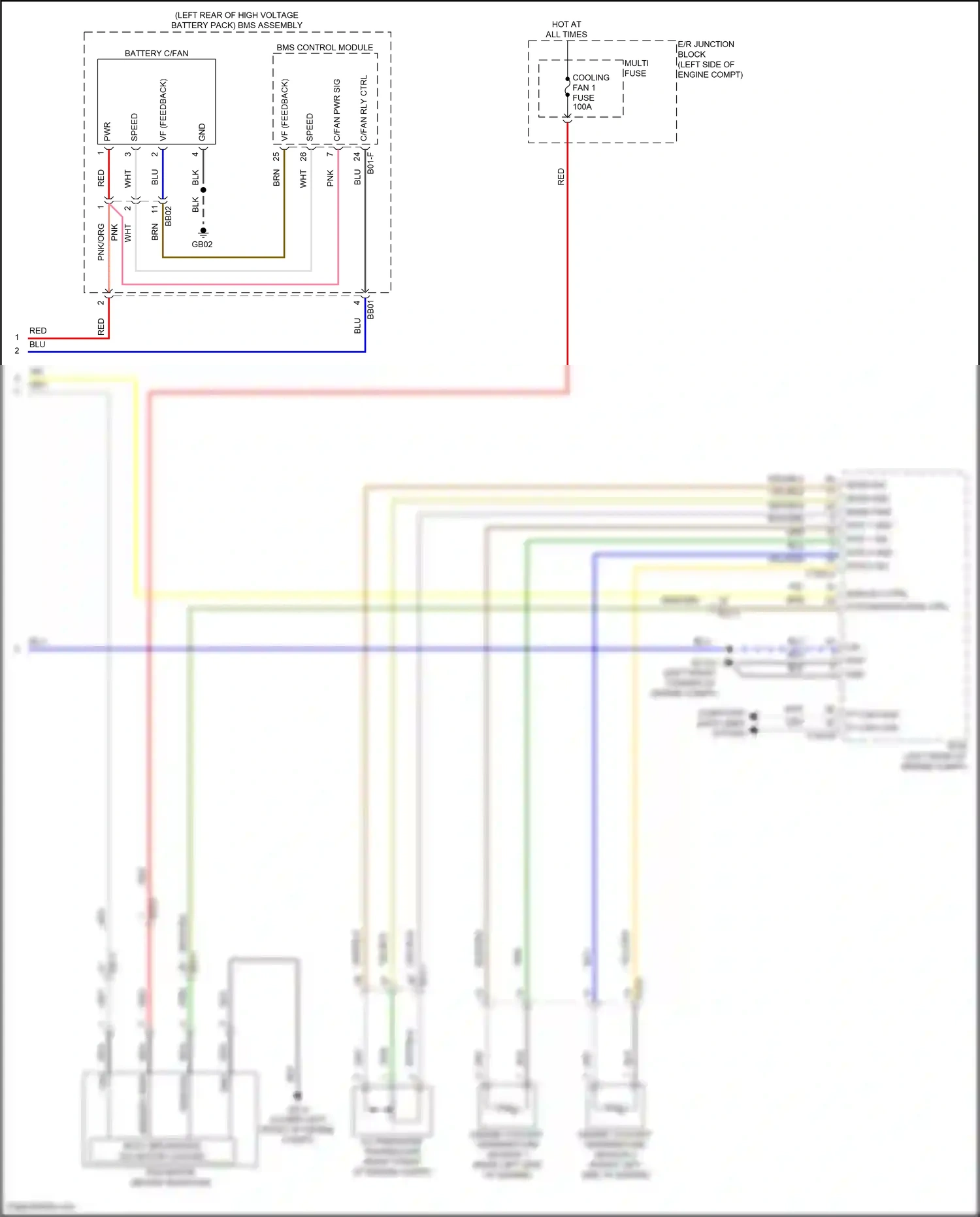 Wiring diagram bms control module for Hyundai Santa Fe V (2023-2024) (1 of 11)