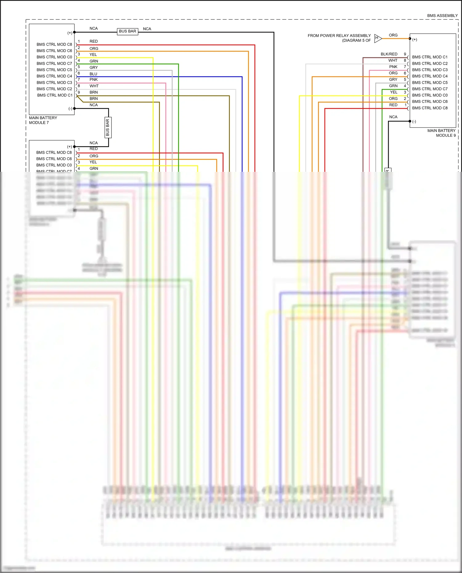 Wiring diagram bms control module for Hyundai Santa Fe V (2023-2024) (10 of 11)