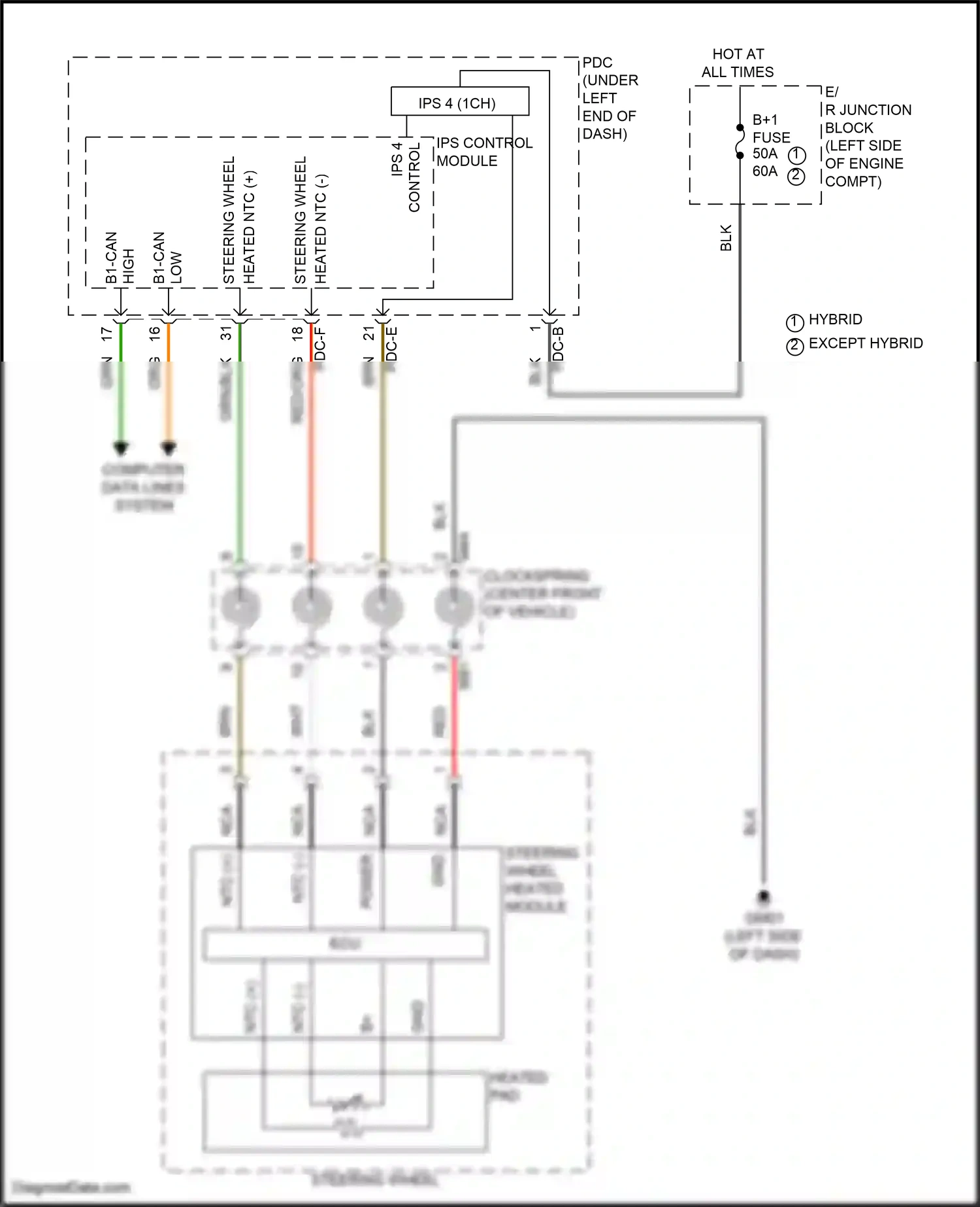 Wiring diagram computer data lines system for Hyundai Santa Fe V (2023-2024) (54 of 142)