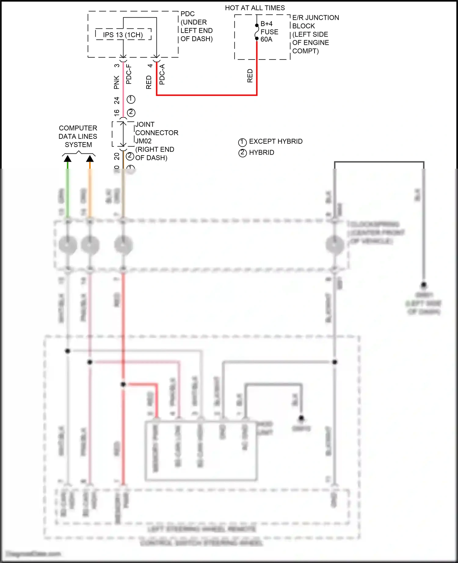 Wiring diagram computer data lines system for Hyundai Santa Fe V (2023-2024) (70 of 142)