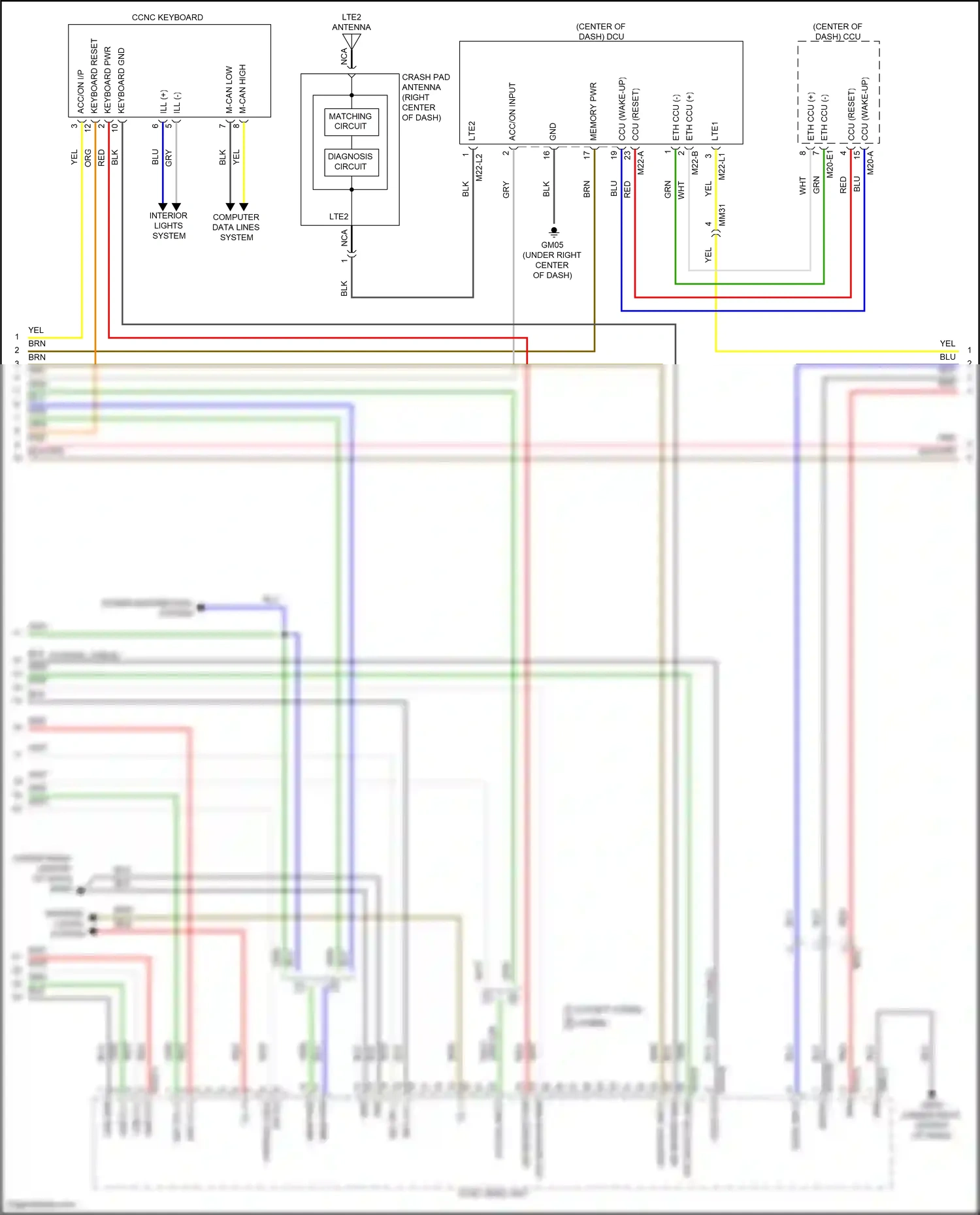 Wiring diagram computer data lines system for Hyundai Santa Fe V (2023-2024) (37 of 142)