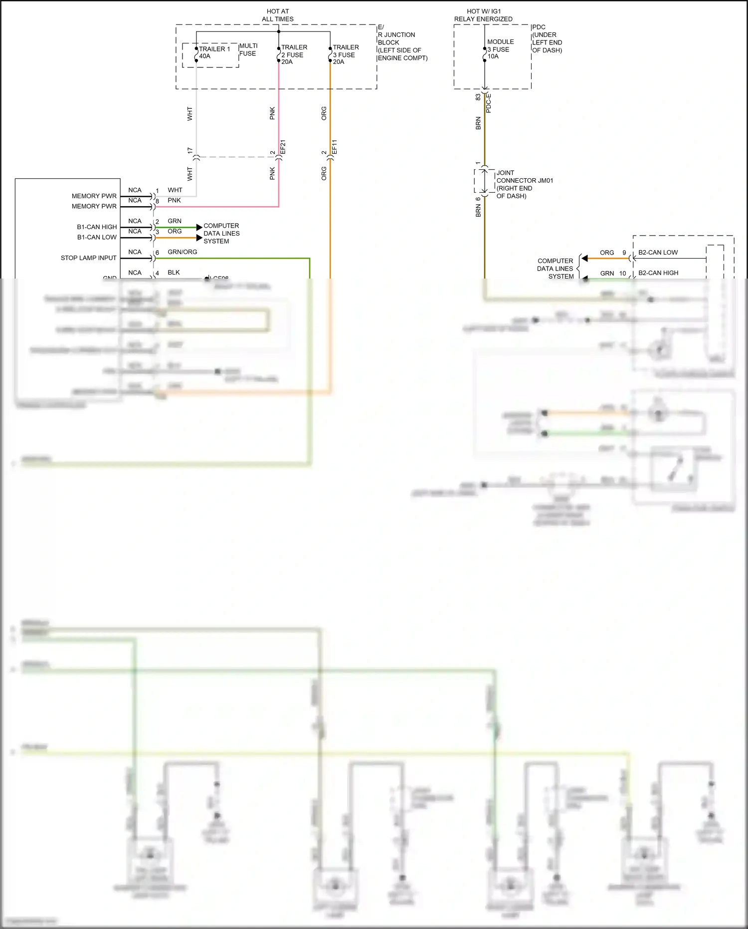 Wiring diagram computer data lines system for Hyundai Santa Fe V (2023-2024) (126 of 142)