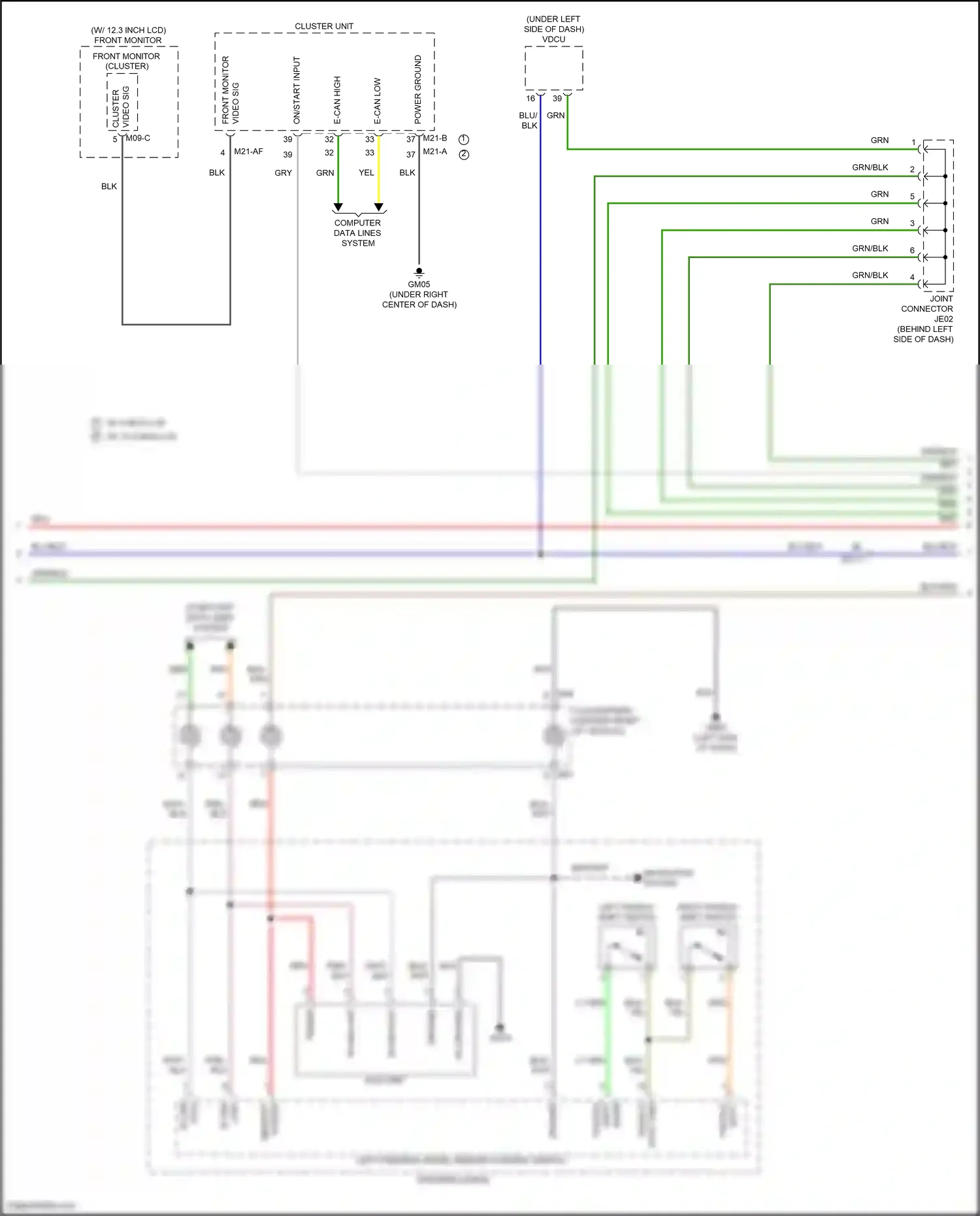 Wiring diagram computer data lines system for Hyundai Santa Fe V (2023-2024) (13 of 142)