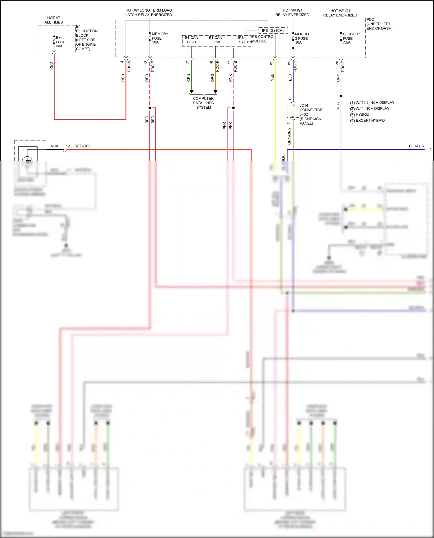 Wiring diagram computer data lines system for Hyundai Santa Fe V (2023-2024) (33 of 142)