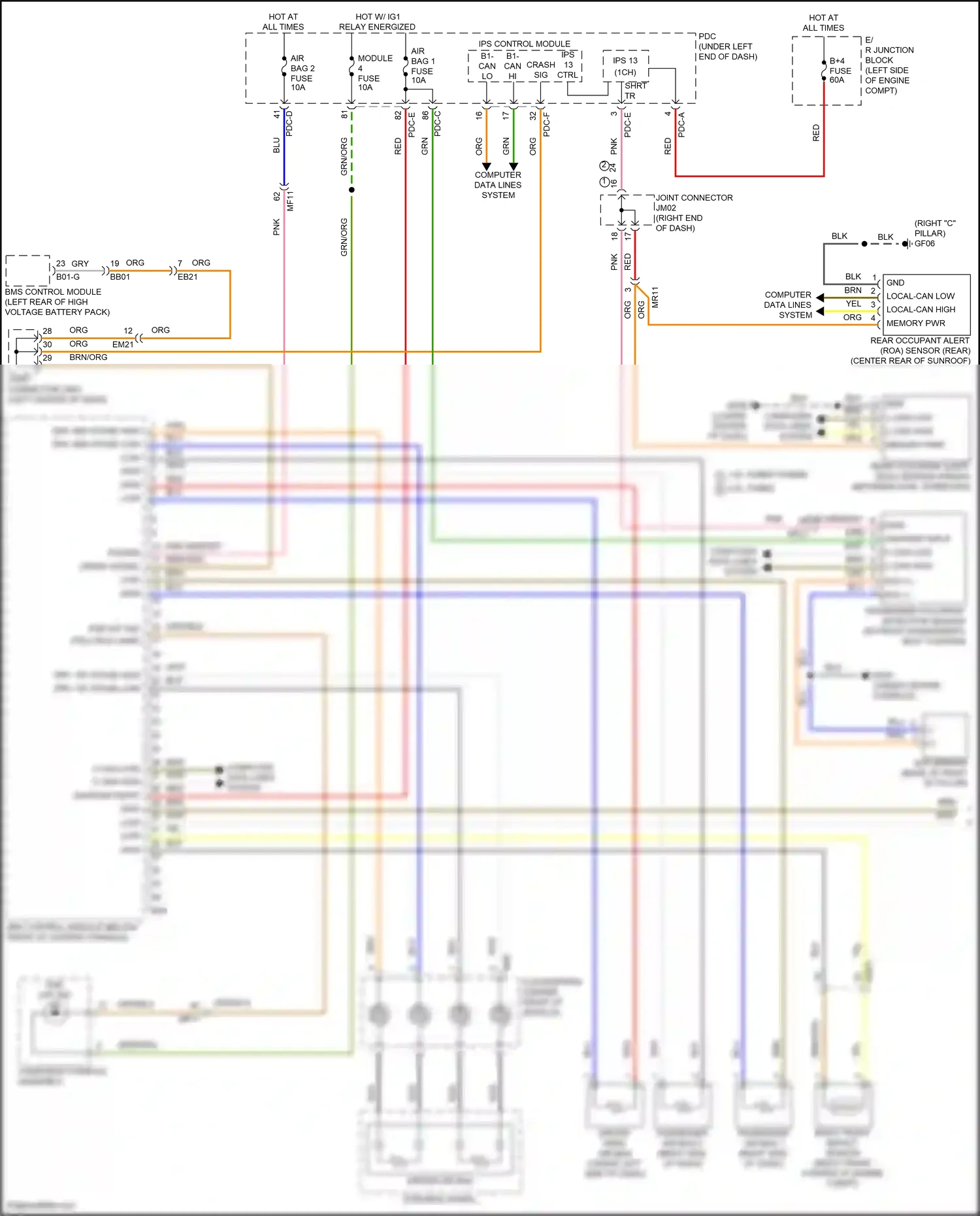 Wiring diagram computer data lines system for Hyundai Santa Fe V (2023-2024) (118 of 142)