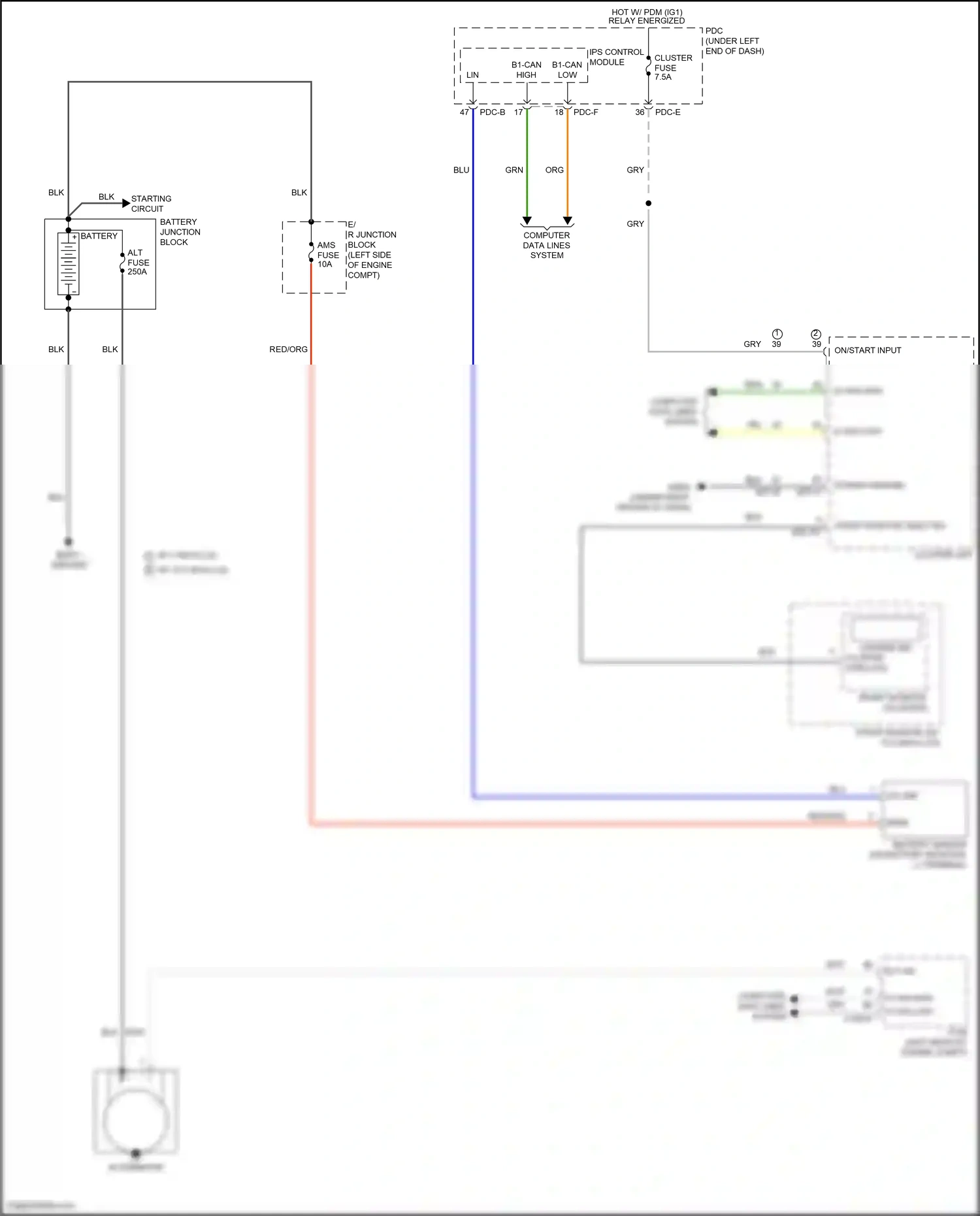 Wiring diagram computer data lines system for Hyundai Santa Fe V (2023-2024) (11 of 142)