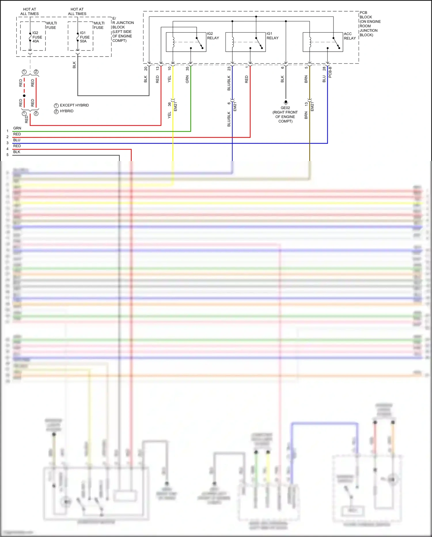 Wiring diagram computer data lines system for Hyundai Santa Fe V (2023-2024) (3 of 142)