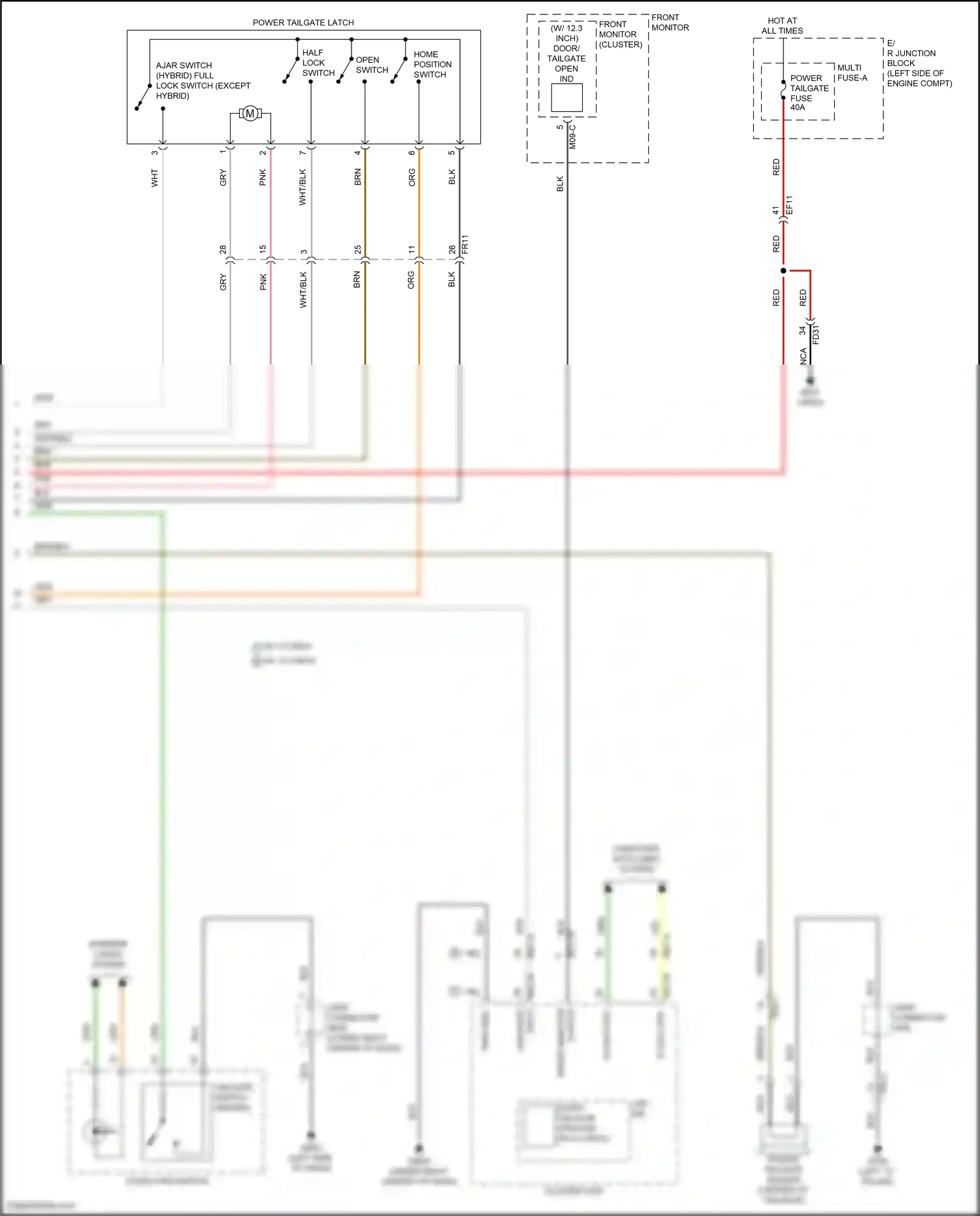 Wiring diagram computer data lines system for Hyundai Santa Fe V (2023-2024) (99 of 142)