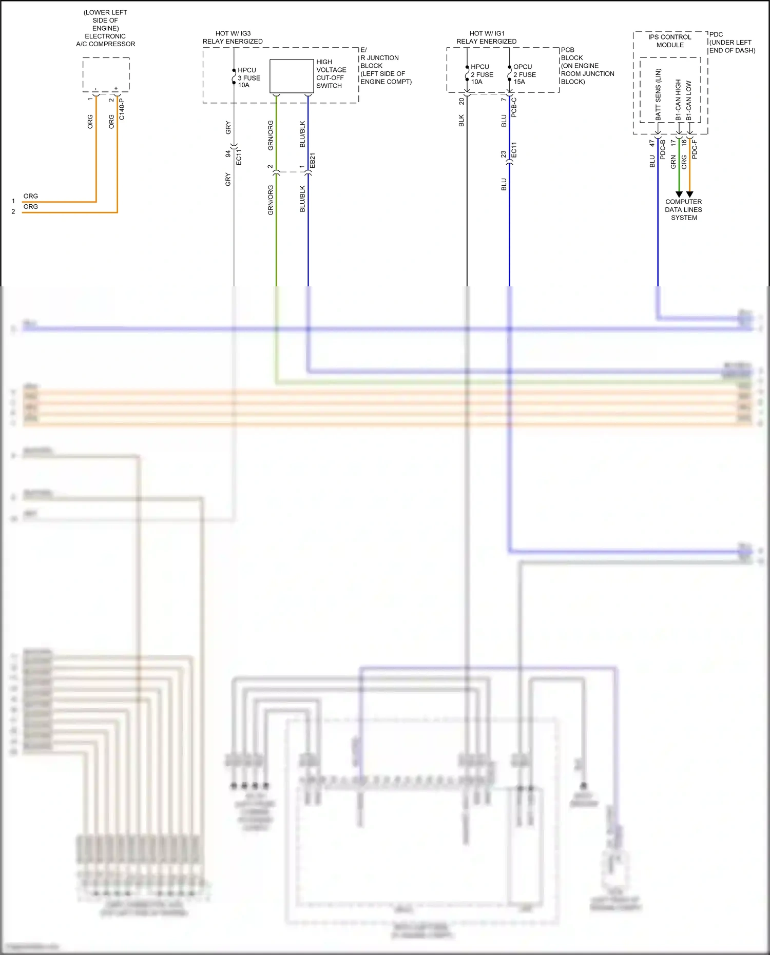 Wiring diagram computer data lines system for Hyundai Santa Fe V (2023-2024) (136 of 142)