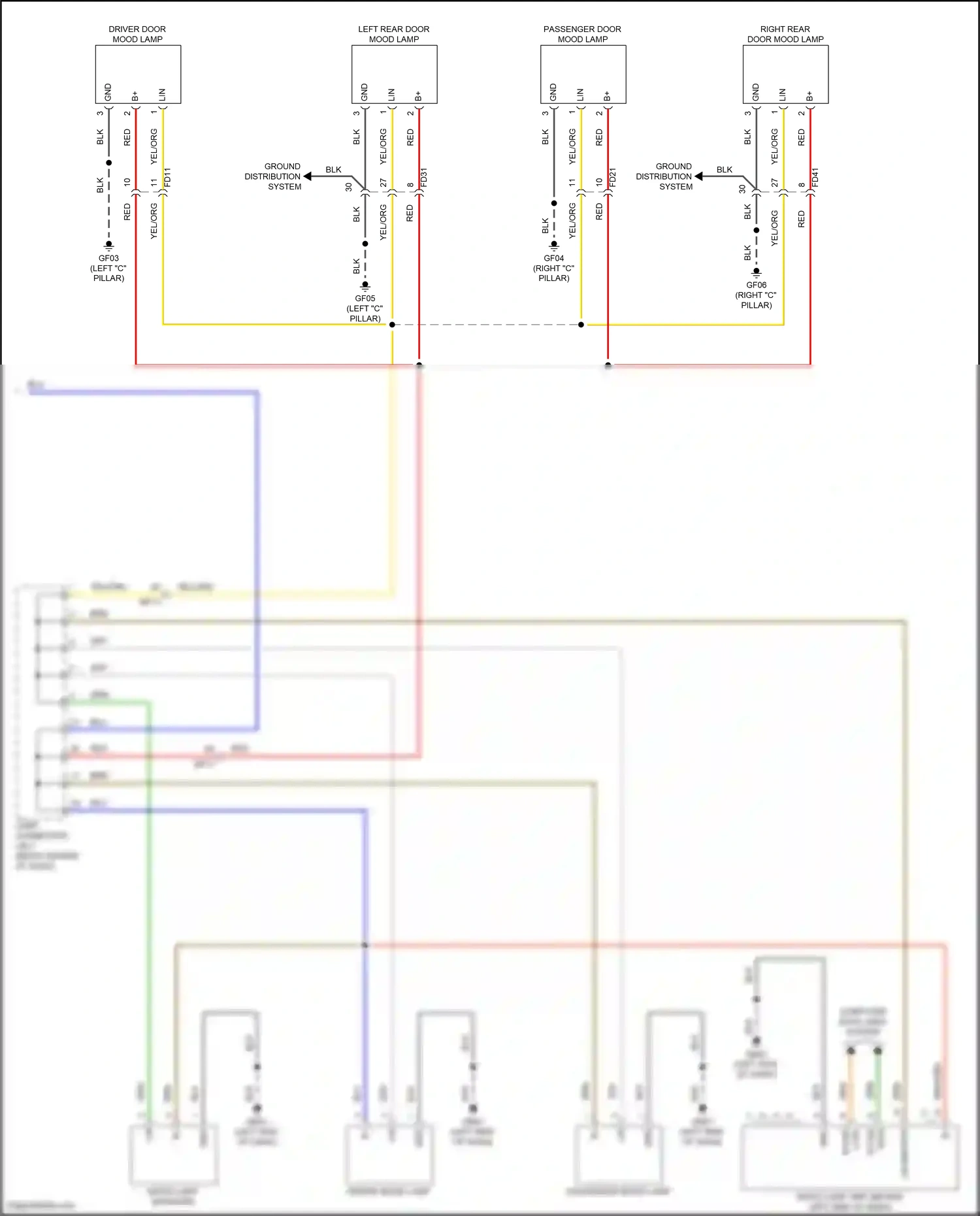 Wiring diagram computer data lines system for Hyundai Santa Fe V (2023-2024) (123 of 142)