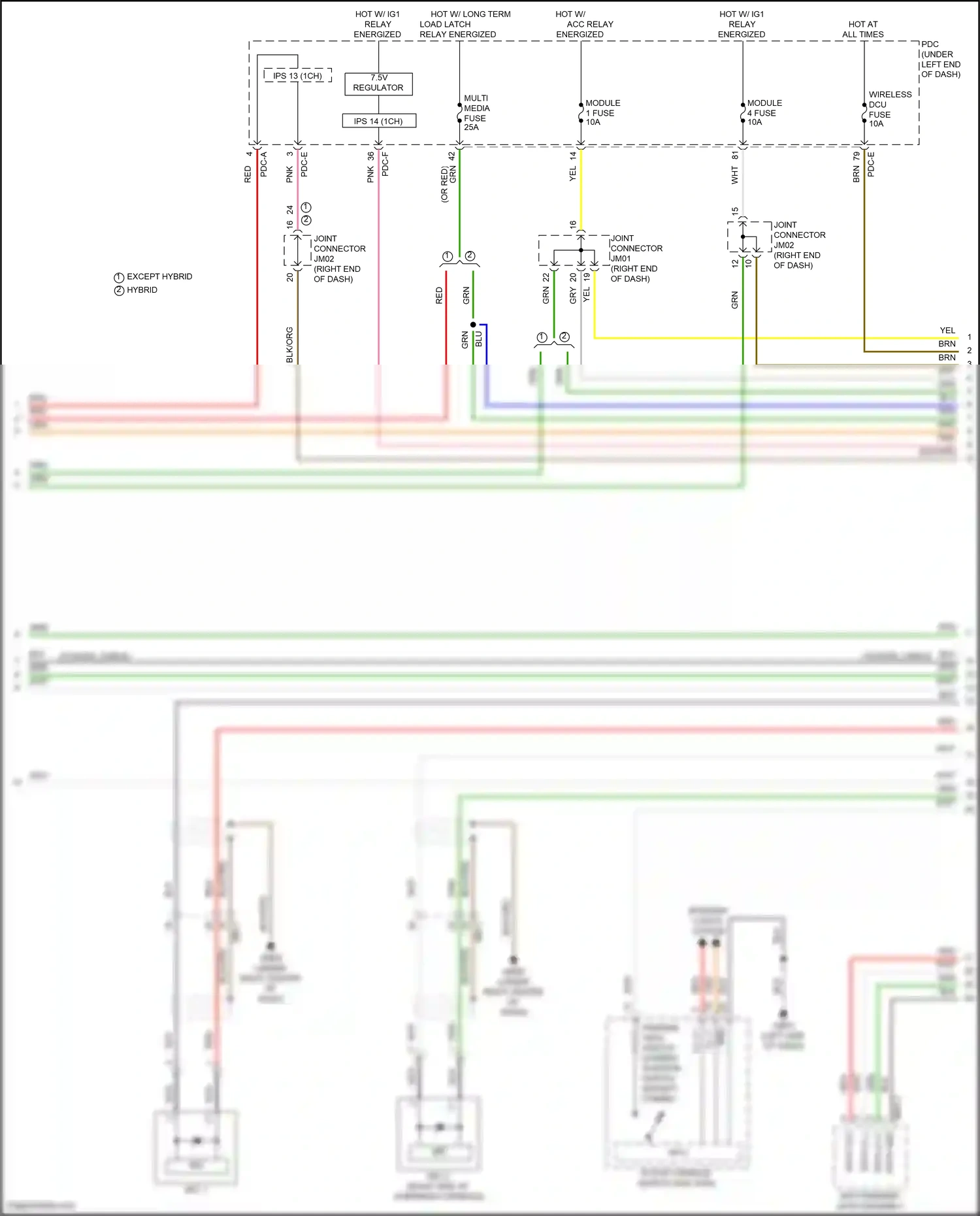 Wiring diagram data d- for Hyundai Santa Fe V (2023-2024) (2 of 5)