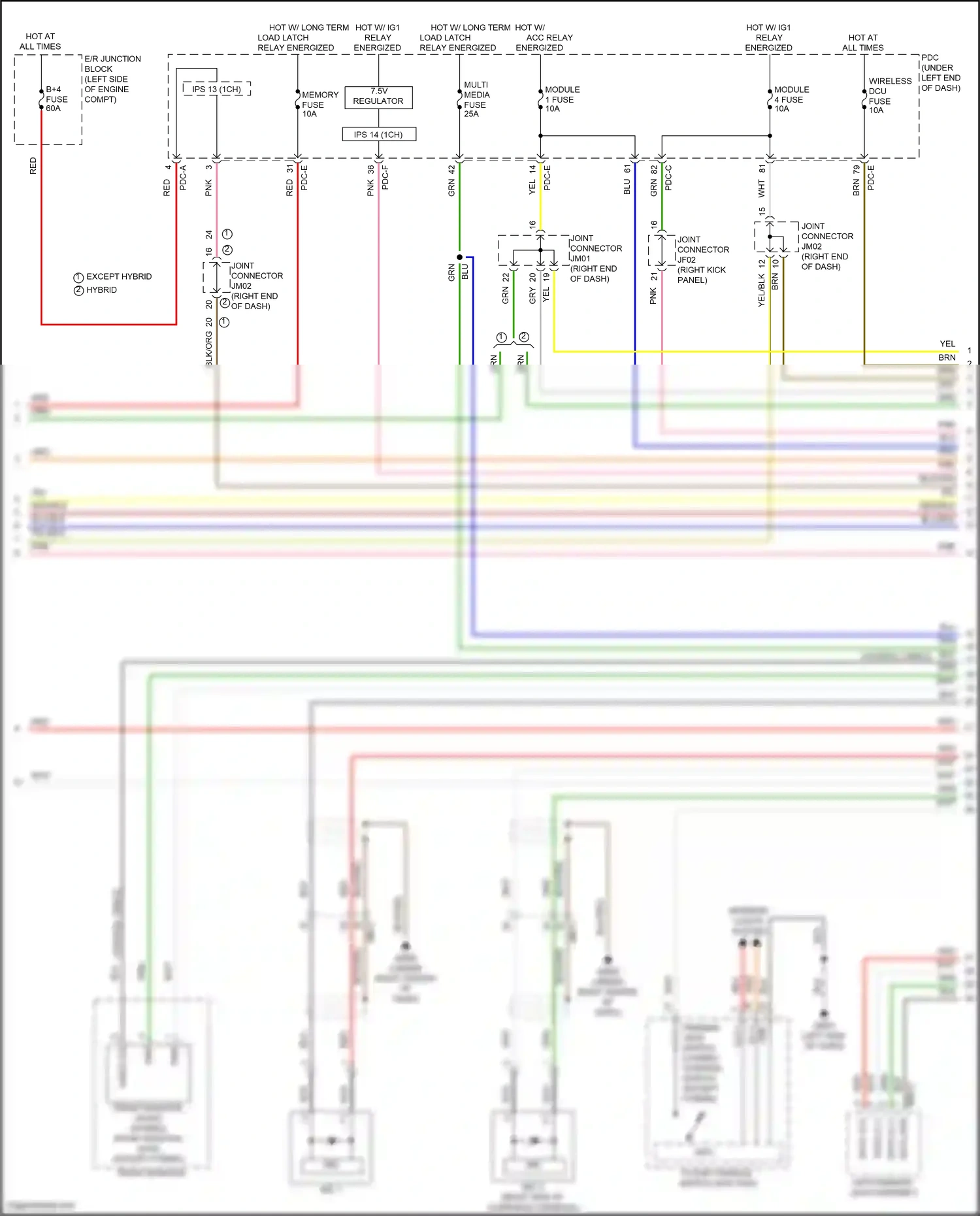 Wiring diagram data d- for Hyundai Santa Fe V (2023-2024) (1 of 5)