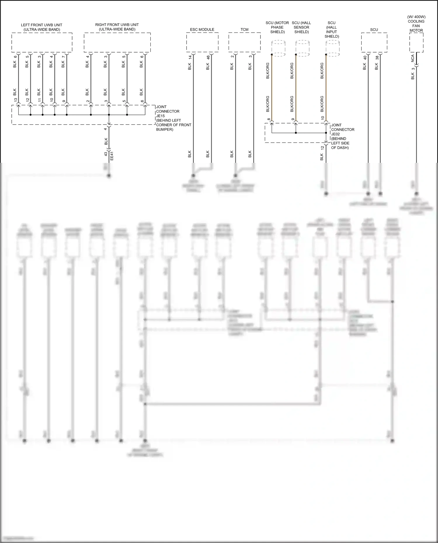 Wiring diagram esc module for Hyundai Santa Fe V (2023-2024) (5 of 9)