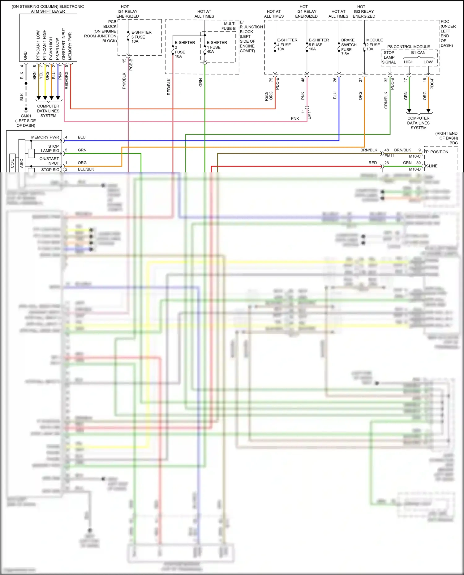 Wiring diagram esc module for Hyundai Santa Fe V (2023-2024) (9 of 9)