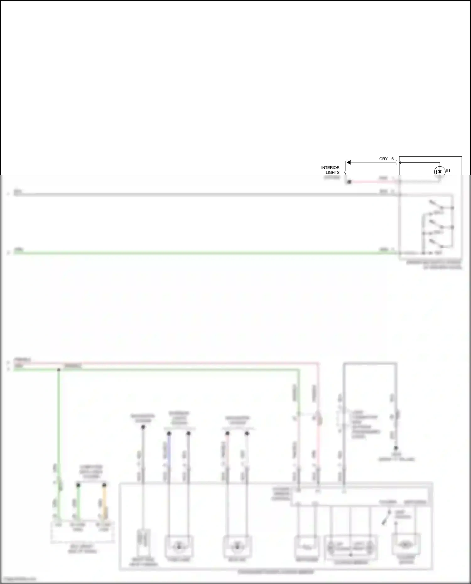 Wiring diagram folding unfolding for Hyundai Santa Fe V (2023-2024) (1 of 1)