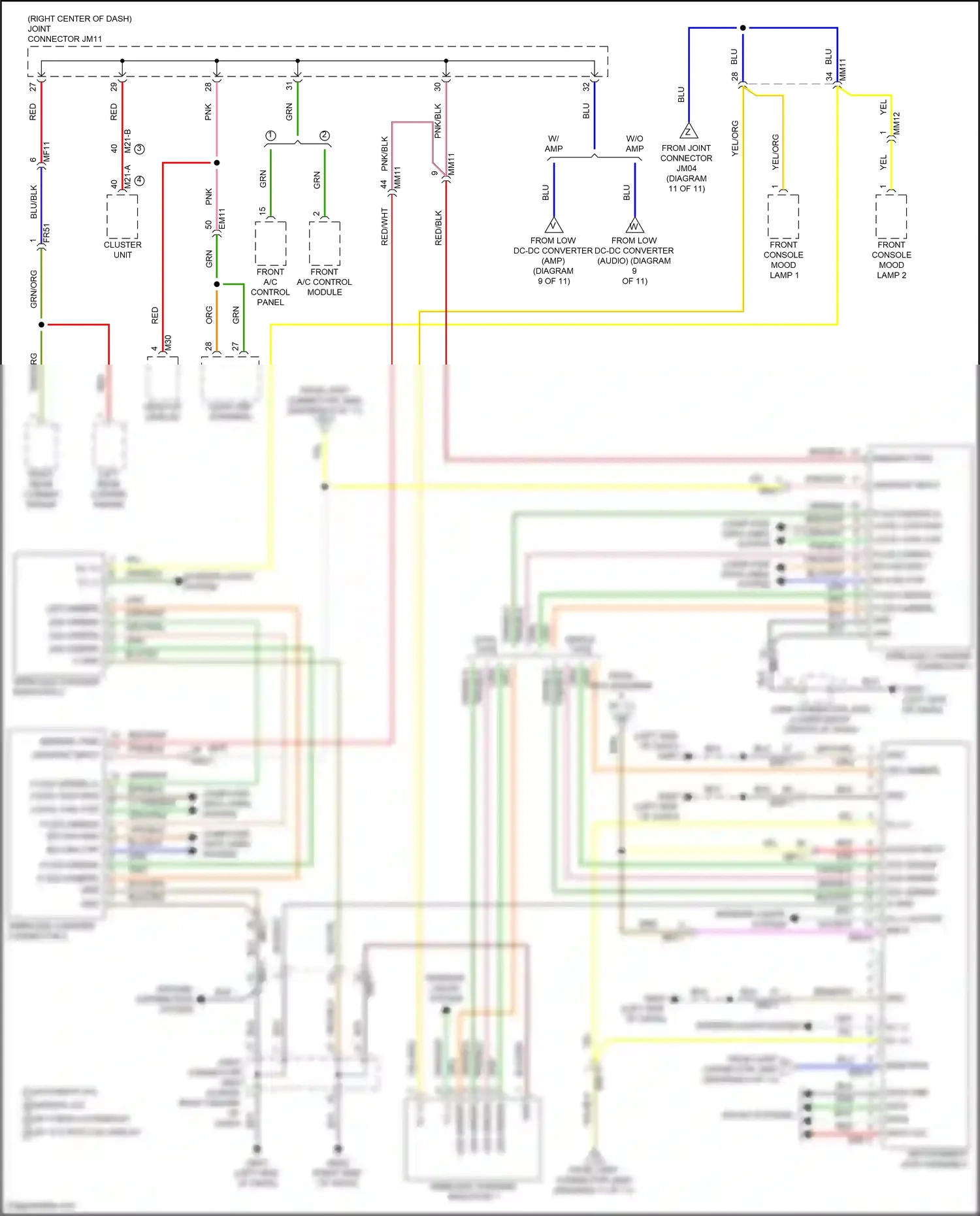 Wiring diagram front a/c control module for Hyundai Santa Fe V (2023-2024) (6 of 13)