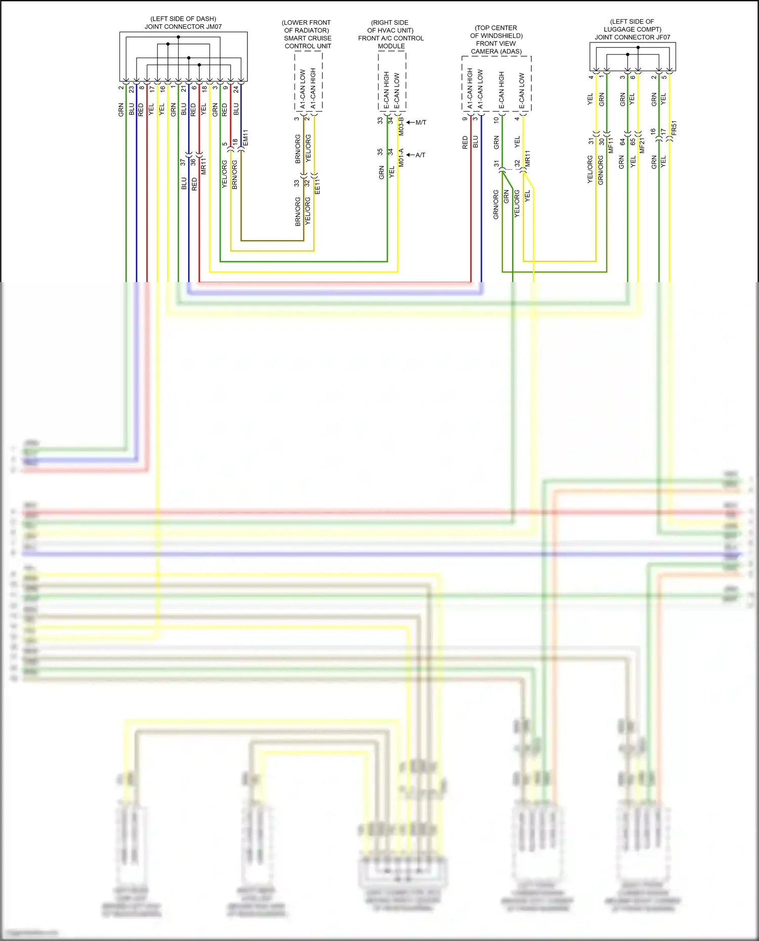 Wiring diagram front a/c control module for Hyundai Santa Fe V (2023-2024) (11 of 13)
