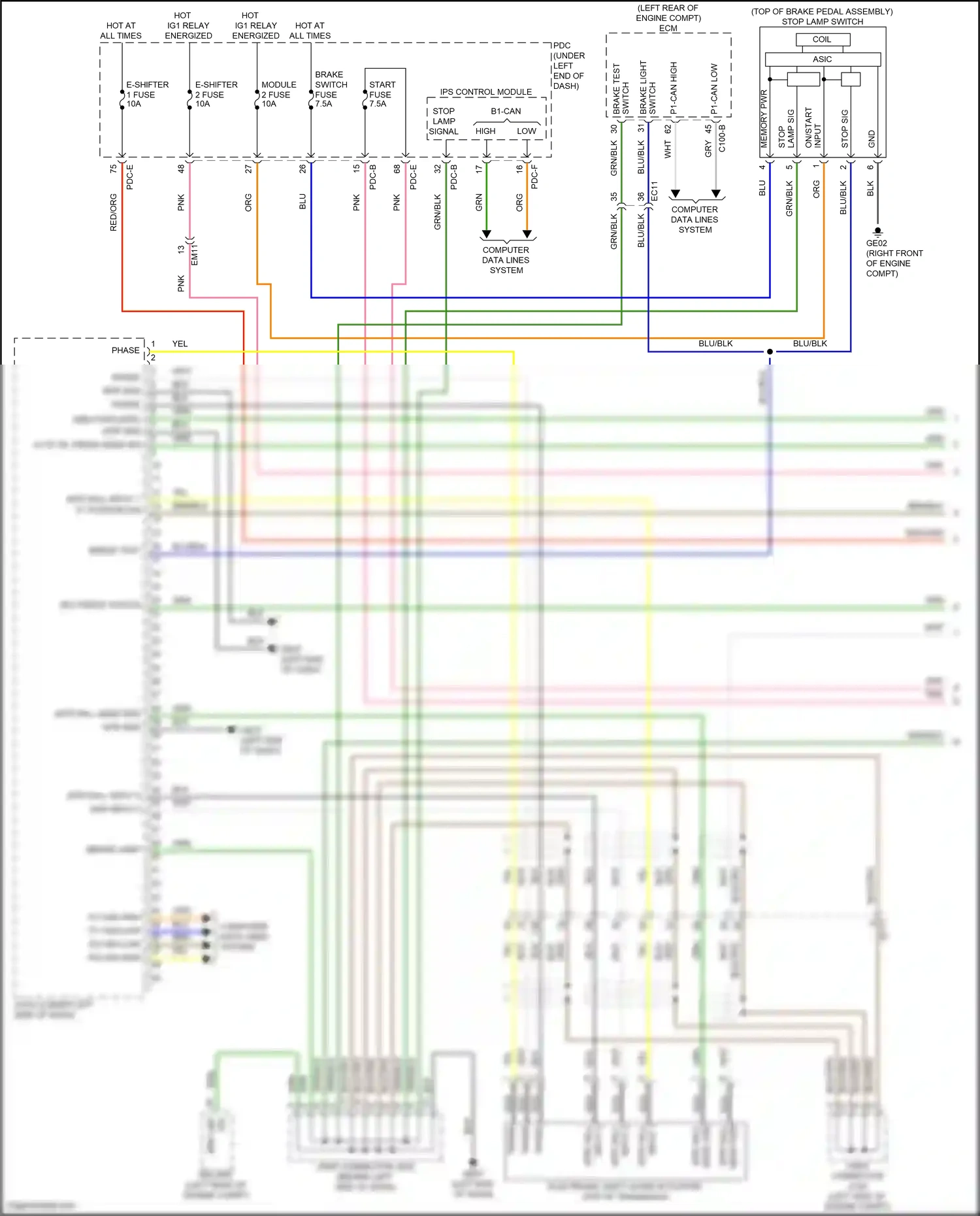 Wiring diagram input 3 for Hyundai Santa Fe V (2023-2024) (3 of 3)