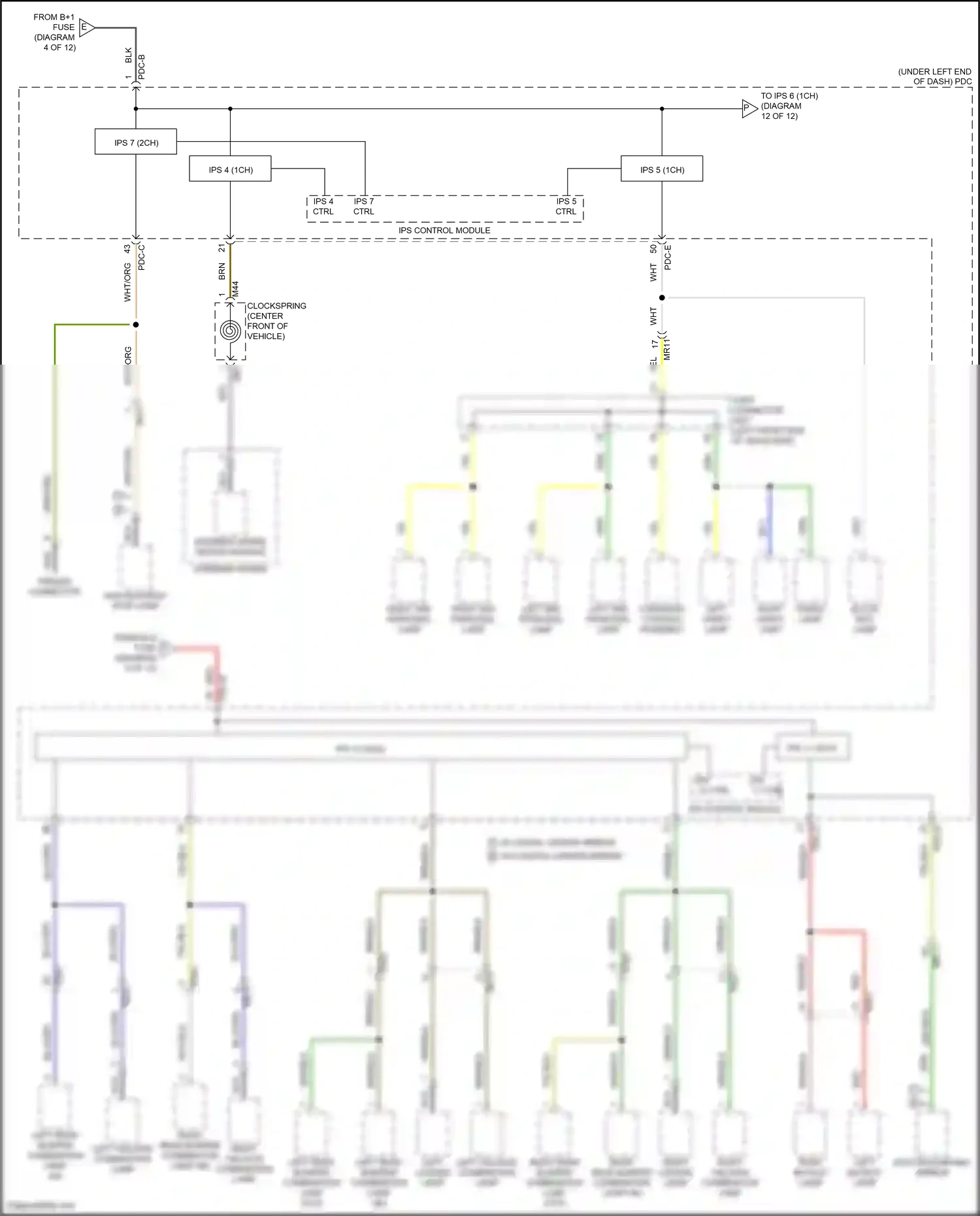 Wiring diagram ips 12 ctrl for Hyundai Santa Fe V (2023-2024) (1 of 1)