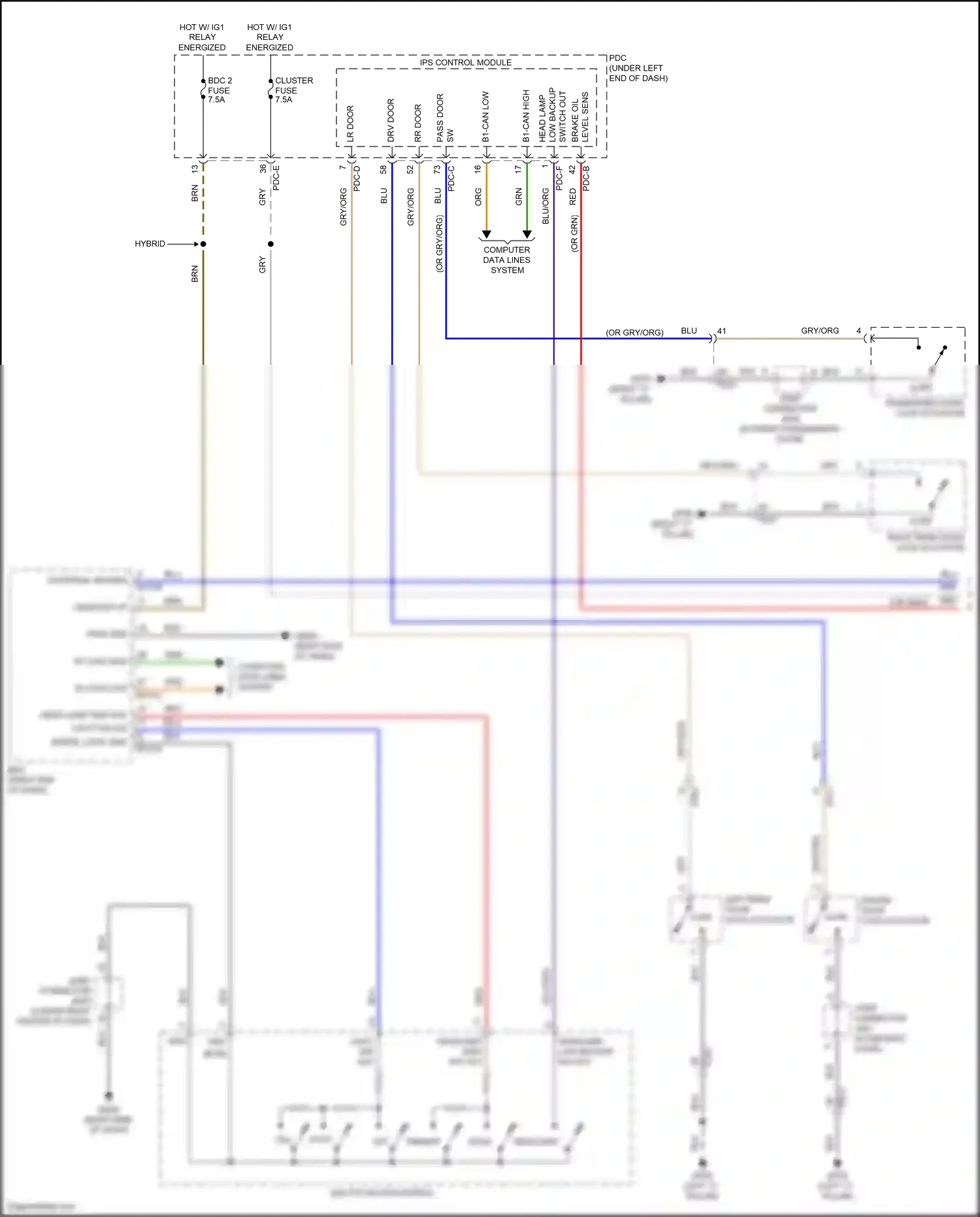 Wiring diagram ips control module for Hyundai Santa Fe V (2023-2024) (41 of 59)