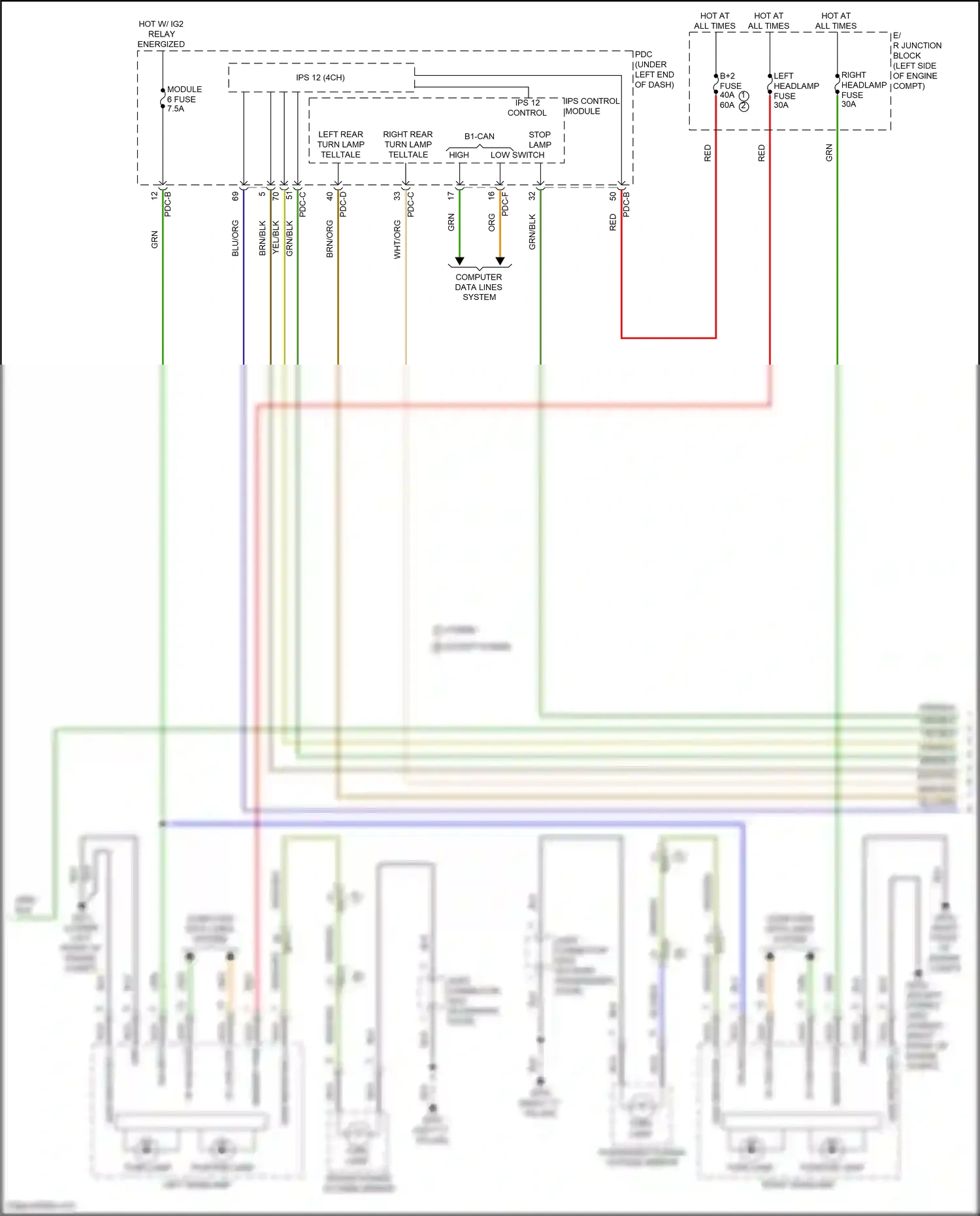 Wiring diagram ips control module for Hyundai Santa Fe V (2023-2024) (54 of 59)