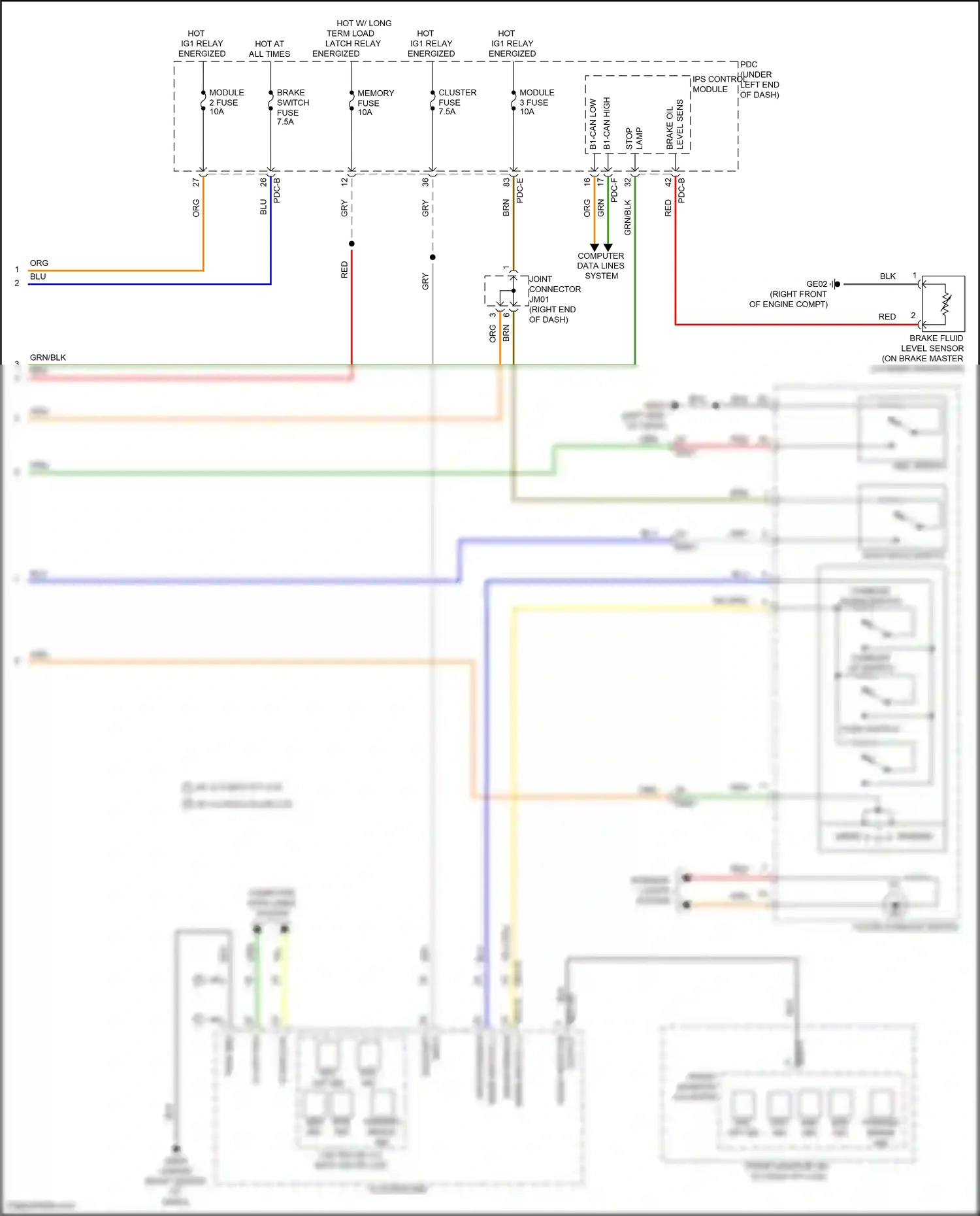 Wiring diagram ips control module for Hyundai Santa Fe V (2023-2024) (31 of 59)