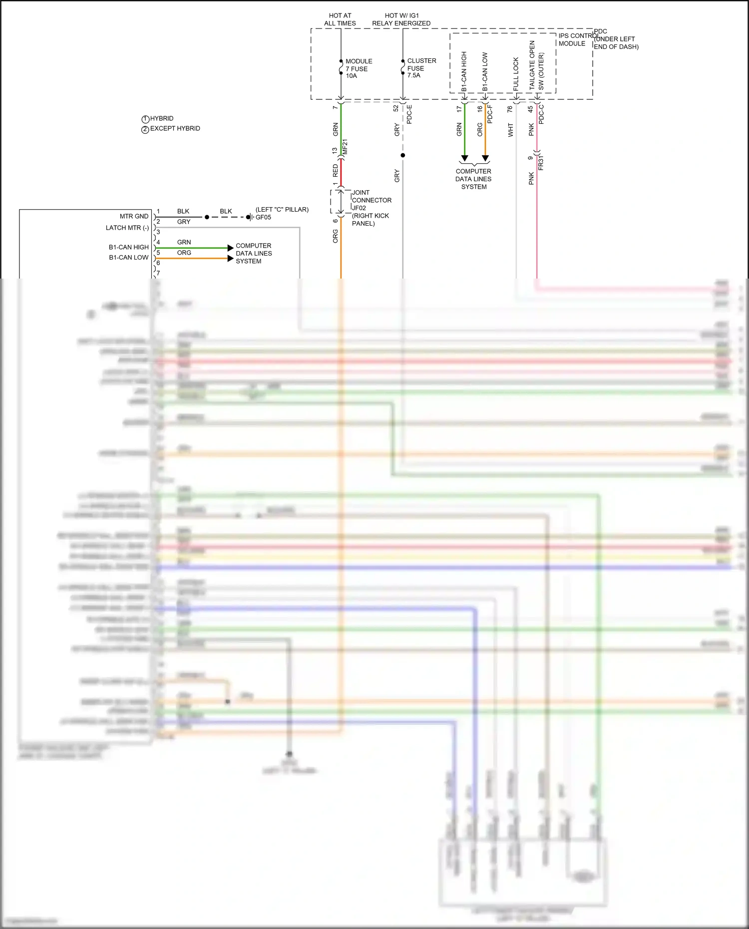 Wiring diagram ips control module for Hyundai Santa Fe V (2023-2024) (40 of 59)