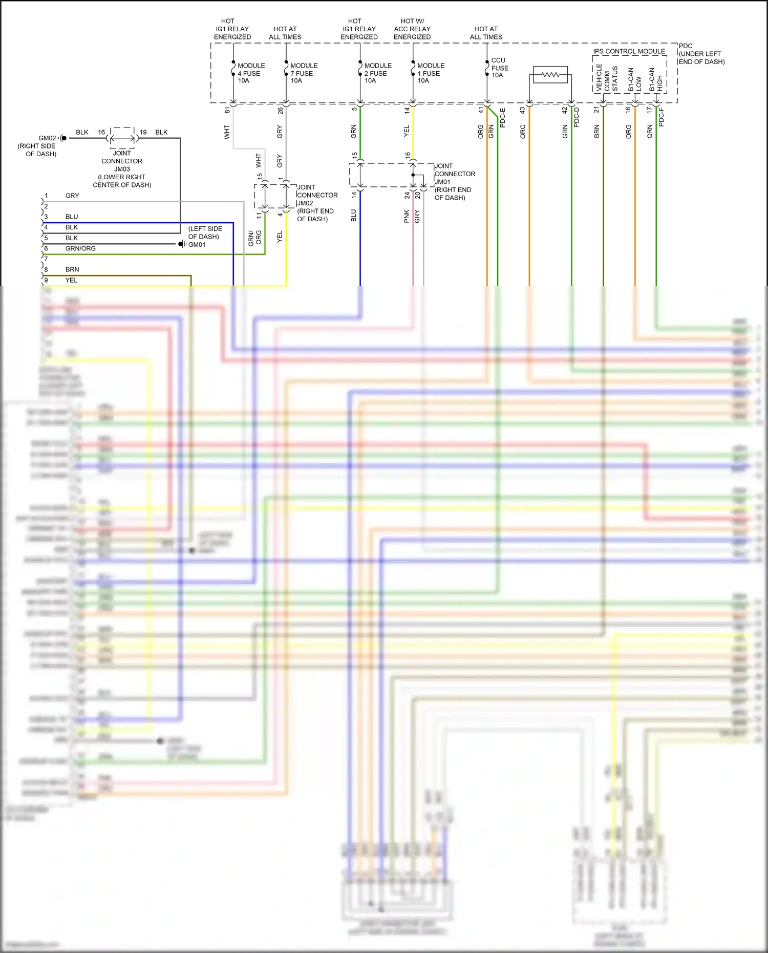 Wiring diagram ips control module for Hyundai Santa Fe V (2023-2024) (42 of 59)