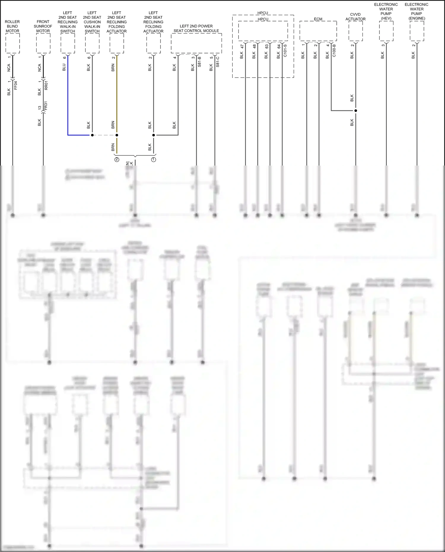 Wiring diagram maf sensor shield for Hyundai Santa Fe V (2023-2024) (1 of 1)