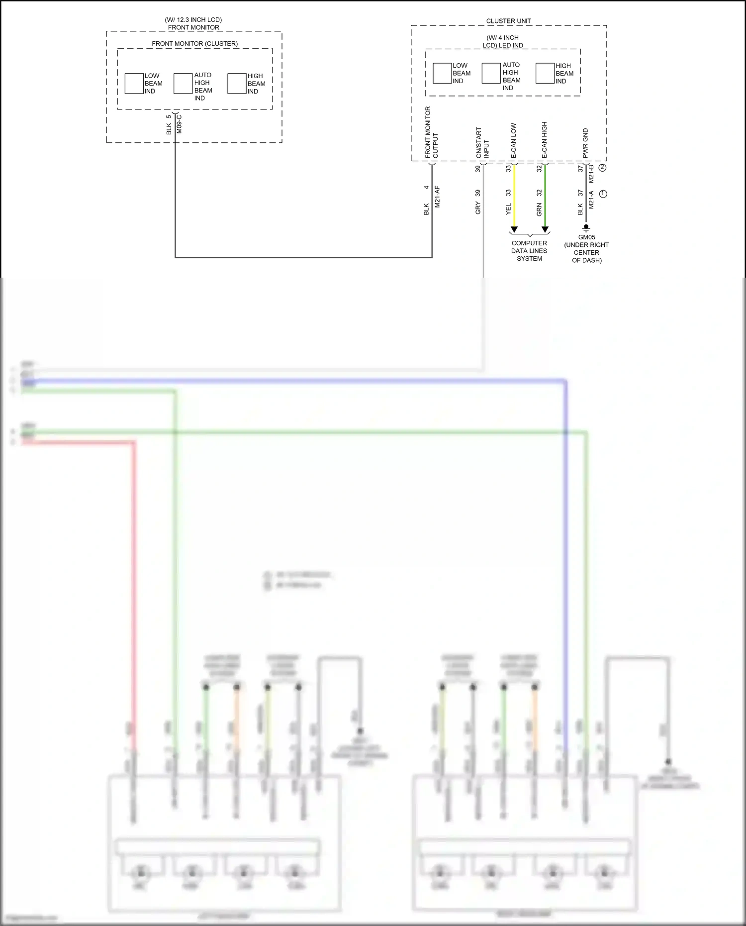 Wiring diagram on input for Hyundai Santa Fe V (2023-2024) (13 of 14)