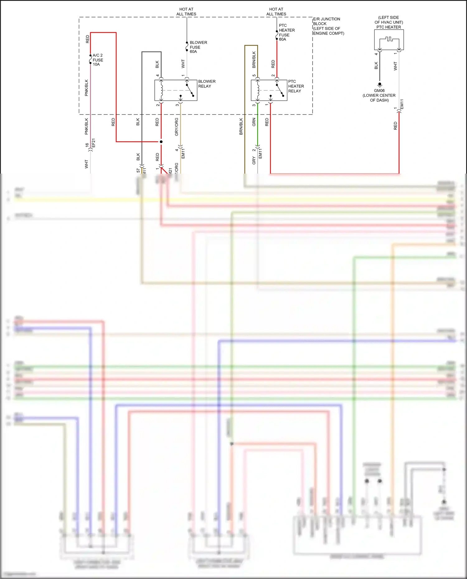 Wiring diagram on input for Hyundai Santa Fe V (2023-2024) (2 of 14)