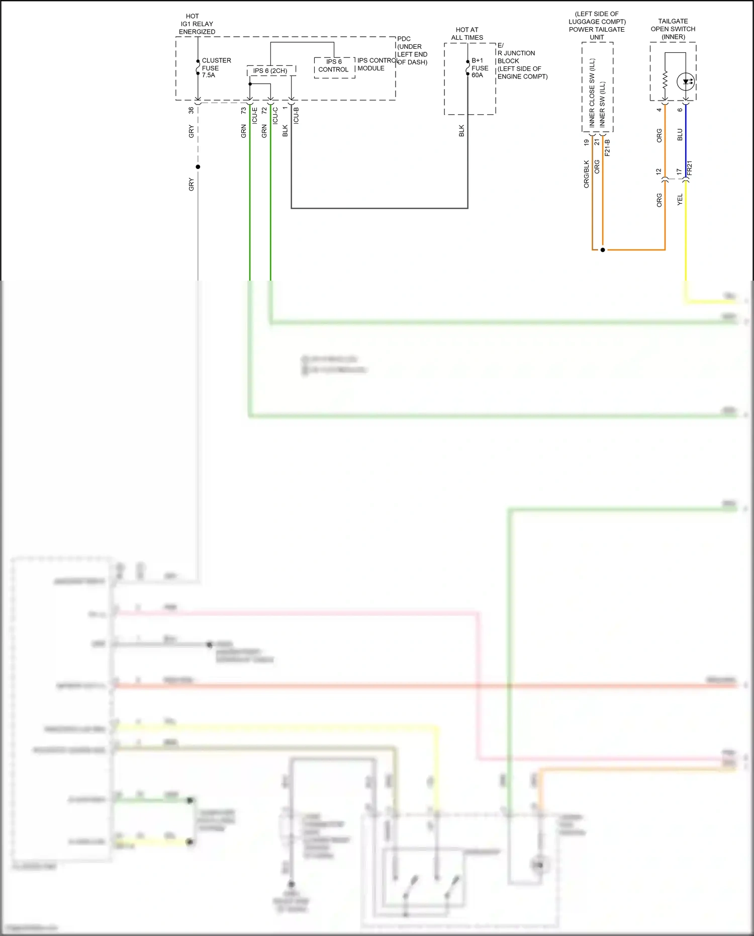 Wiring diagram on/start input for Hyundai Santa Fe V (2023-2024) (54 of 61)