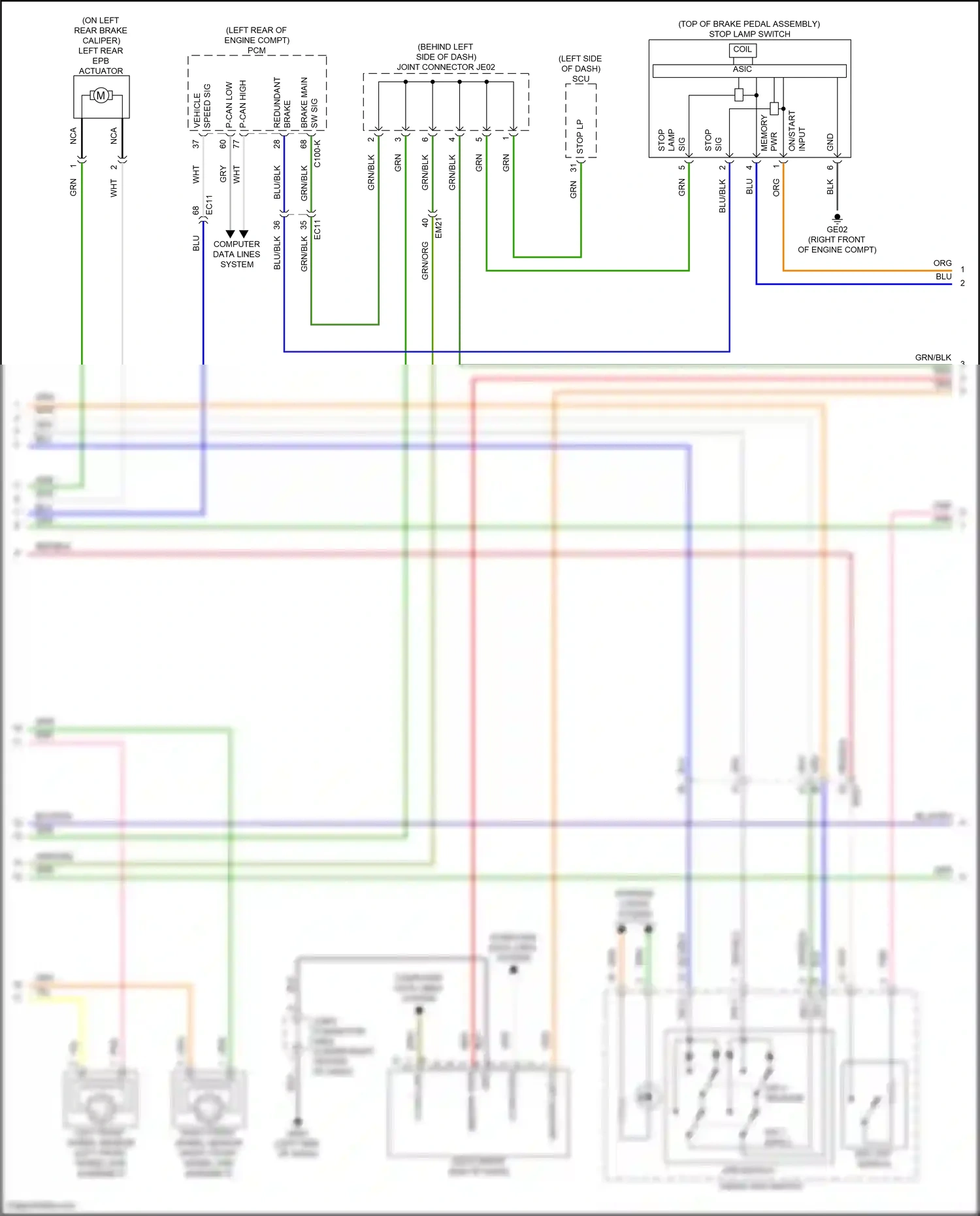 Wiring diagram on/start input for Hyundai Santa Fe V (2023-2024) (41 of 61)