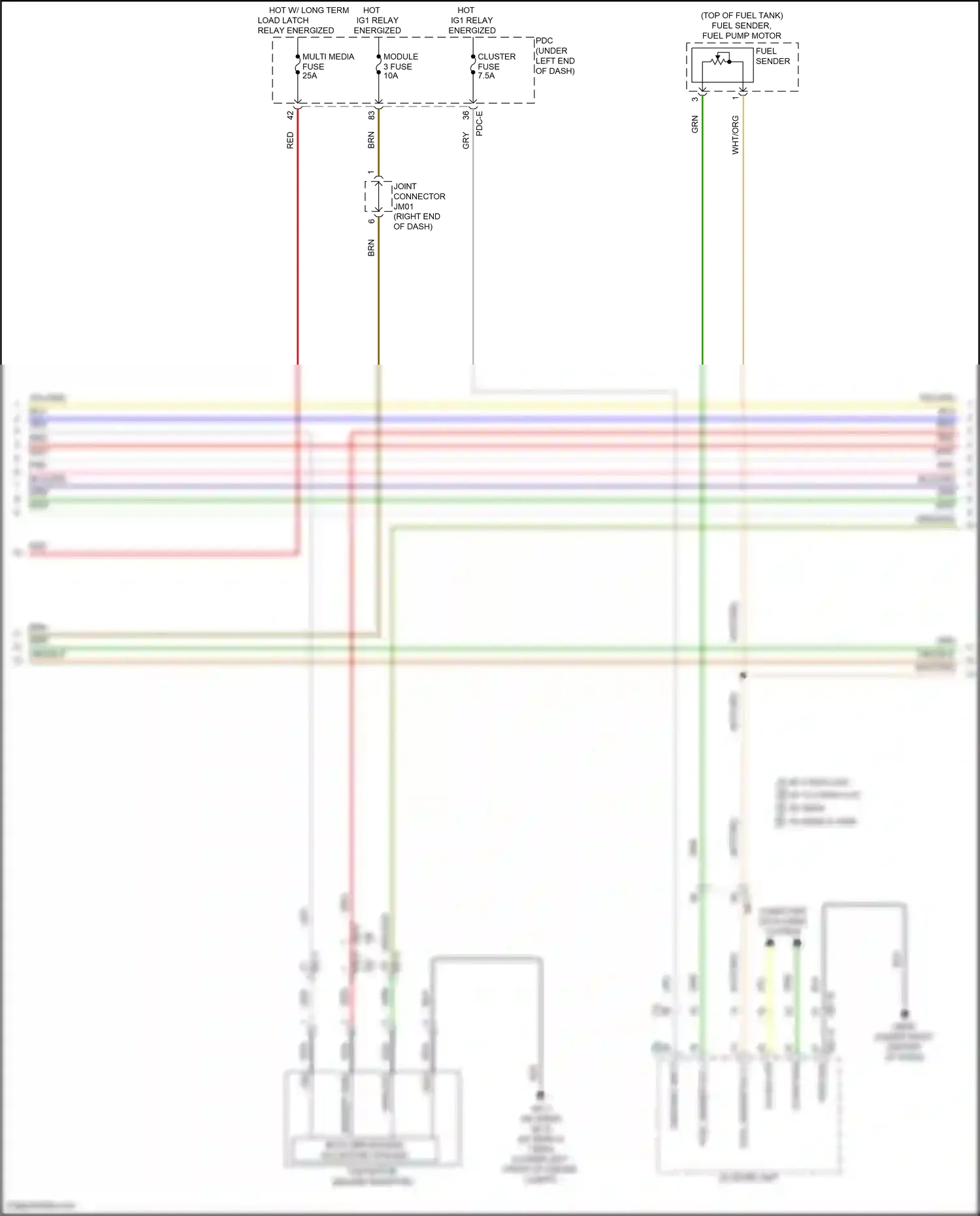 Wiring diagram on/start input for Hyundai Santa Fe V (2023-2024) (10 of 61)