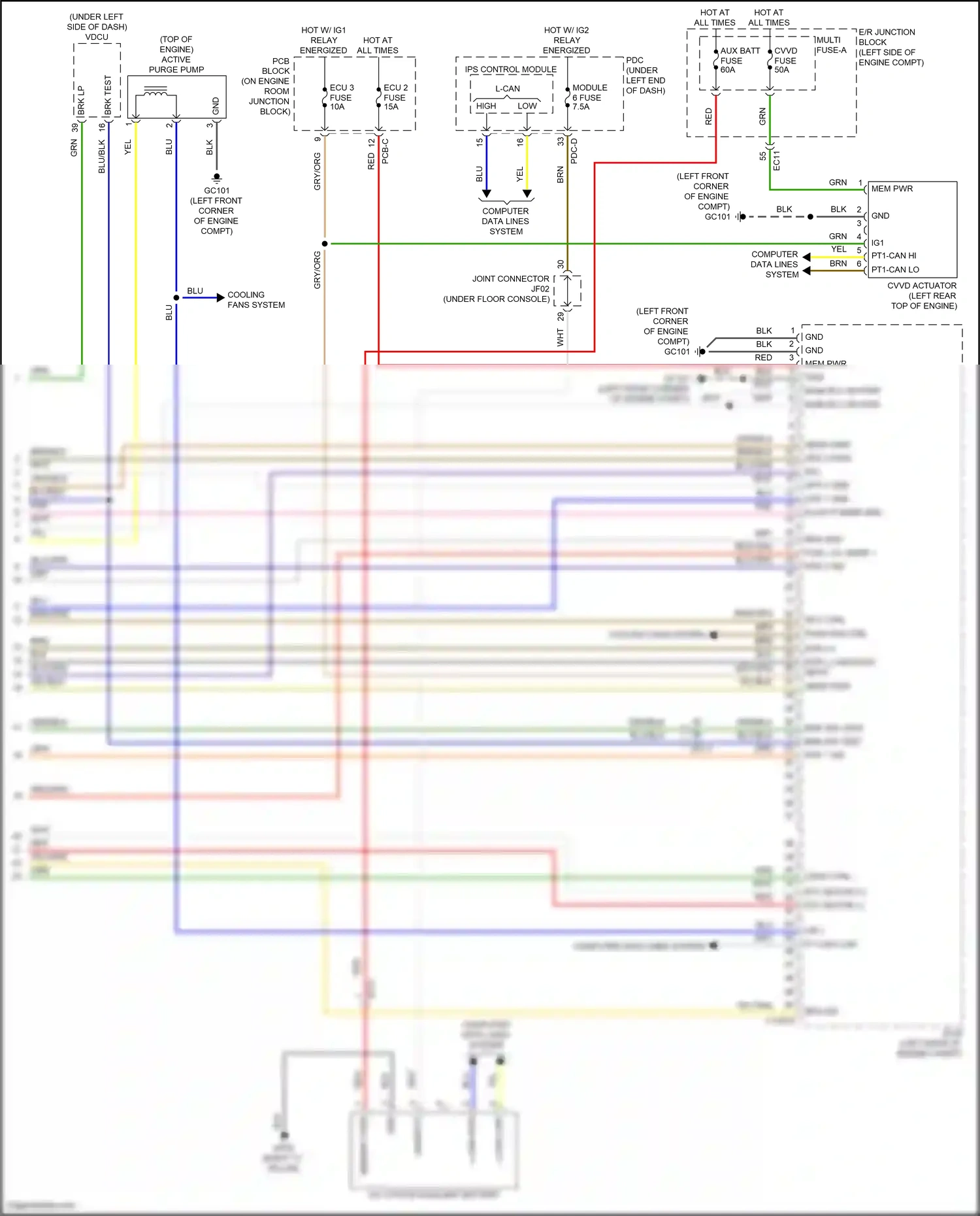 Wiring diagram opsv ctrl for Hyundai Santa Fe V (2023-2024) (1 of 1)