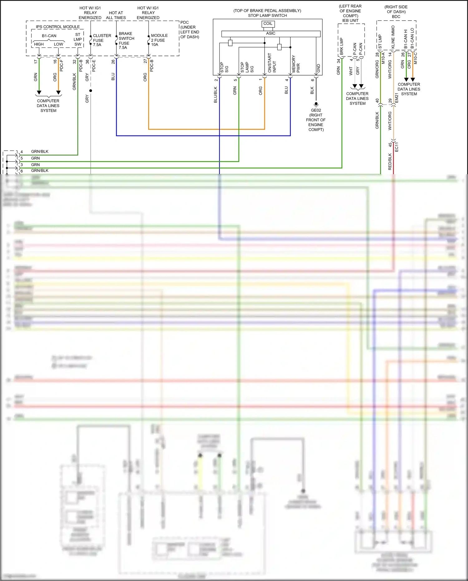 Wiring diagram pdc-e for Hyundai Santa Fe V (2023-2024) (101 of 104)