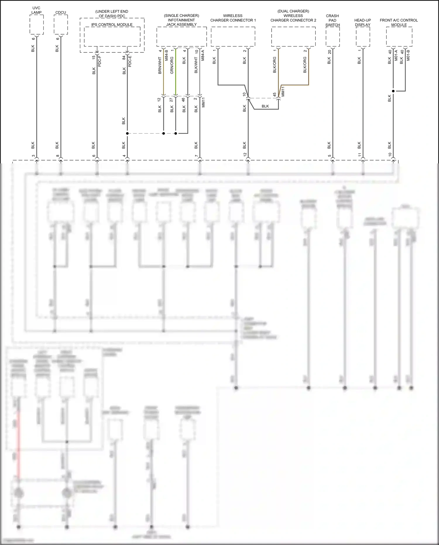 Wiring diagram pdc-e for Hyundai Santa Fe V (2023-2024) (5 of 104)