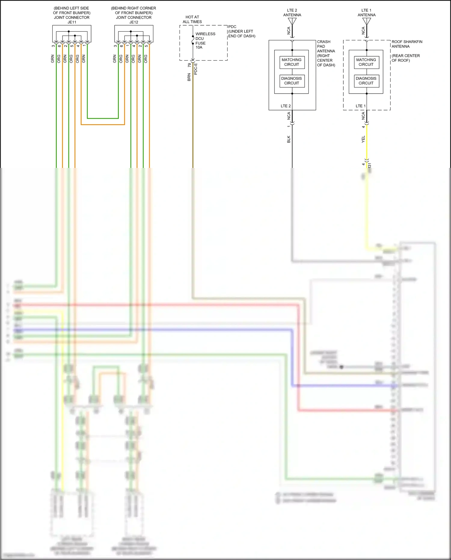 Wiring diagram pdc-e for Hyundai Santa Fe V (2023-2024) (83 of 104)