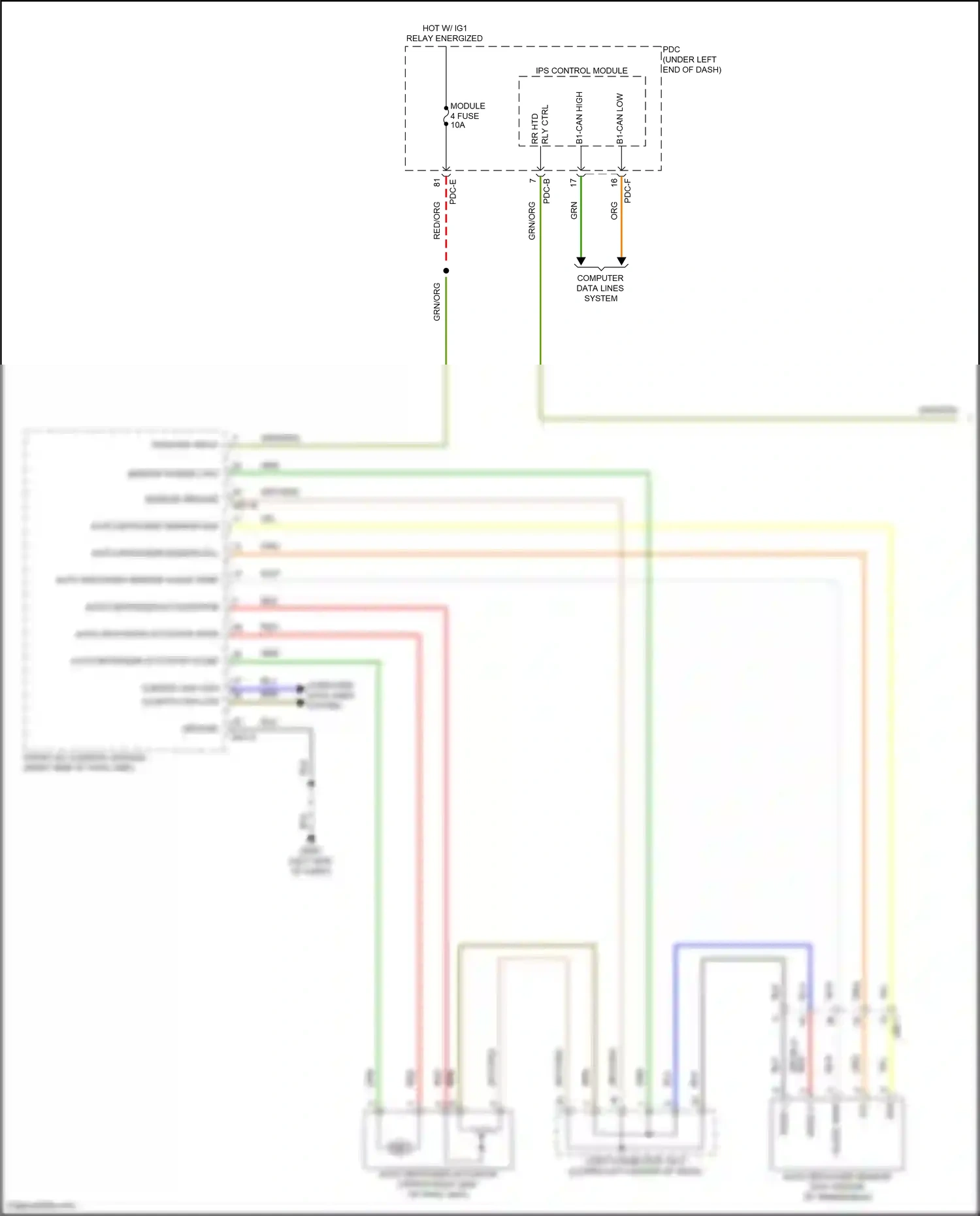 Wiring diagram pdc-e for Hyundai Santa Fe V (2023-2024) (31 of 104)