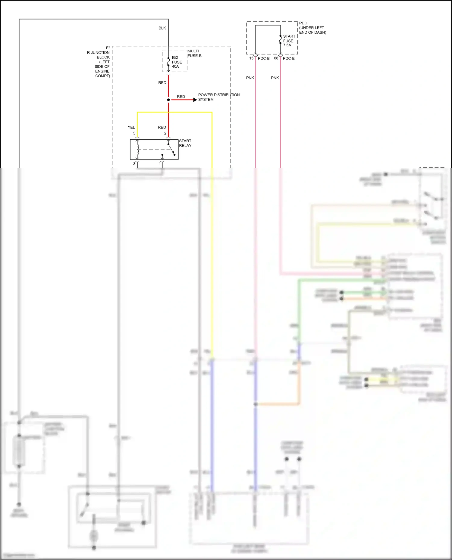 Wiring diagram pdc-e for Hyundai Santa Fe V (2023-2024) (20 of 104)