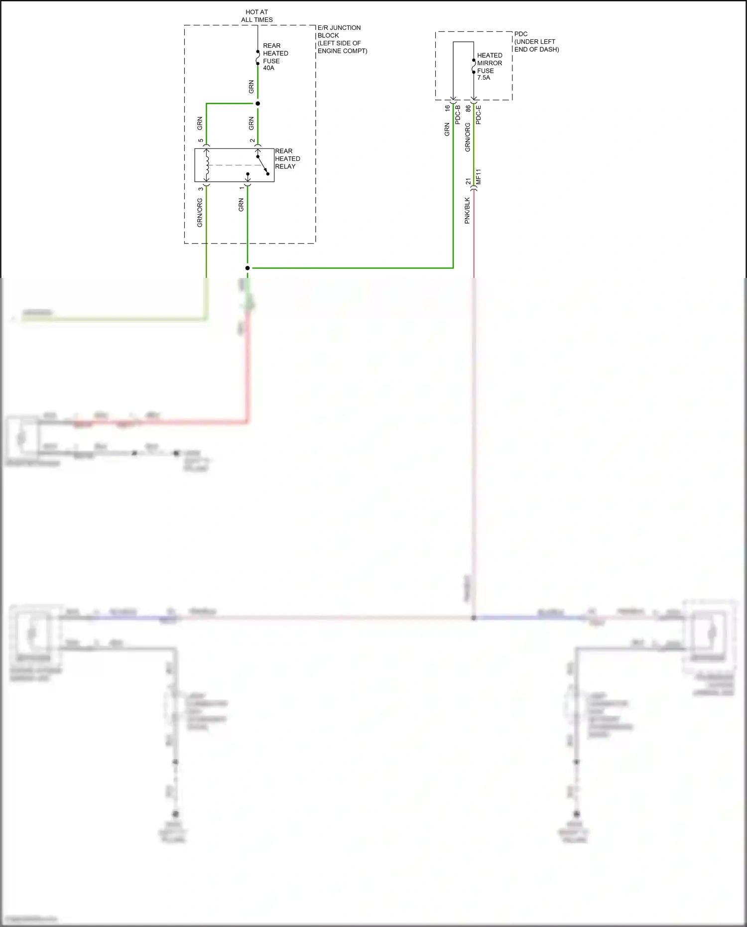 Wiring diagram pdc-e for Hyundai Santa Fe V (2023-2024) (34 of 104)