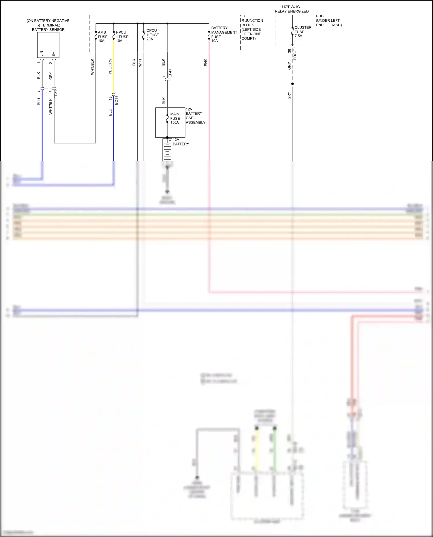 Wiring diagram pdc-e for Hyundai Santa Fe V (2023-2024) (102 of 104)
