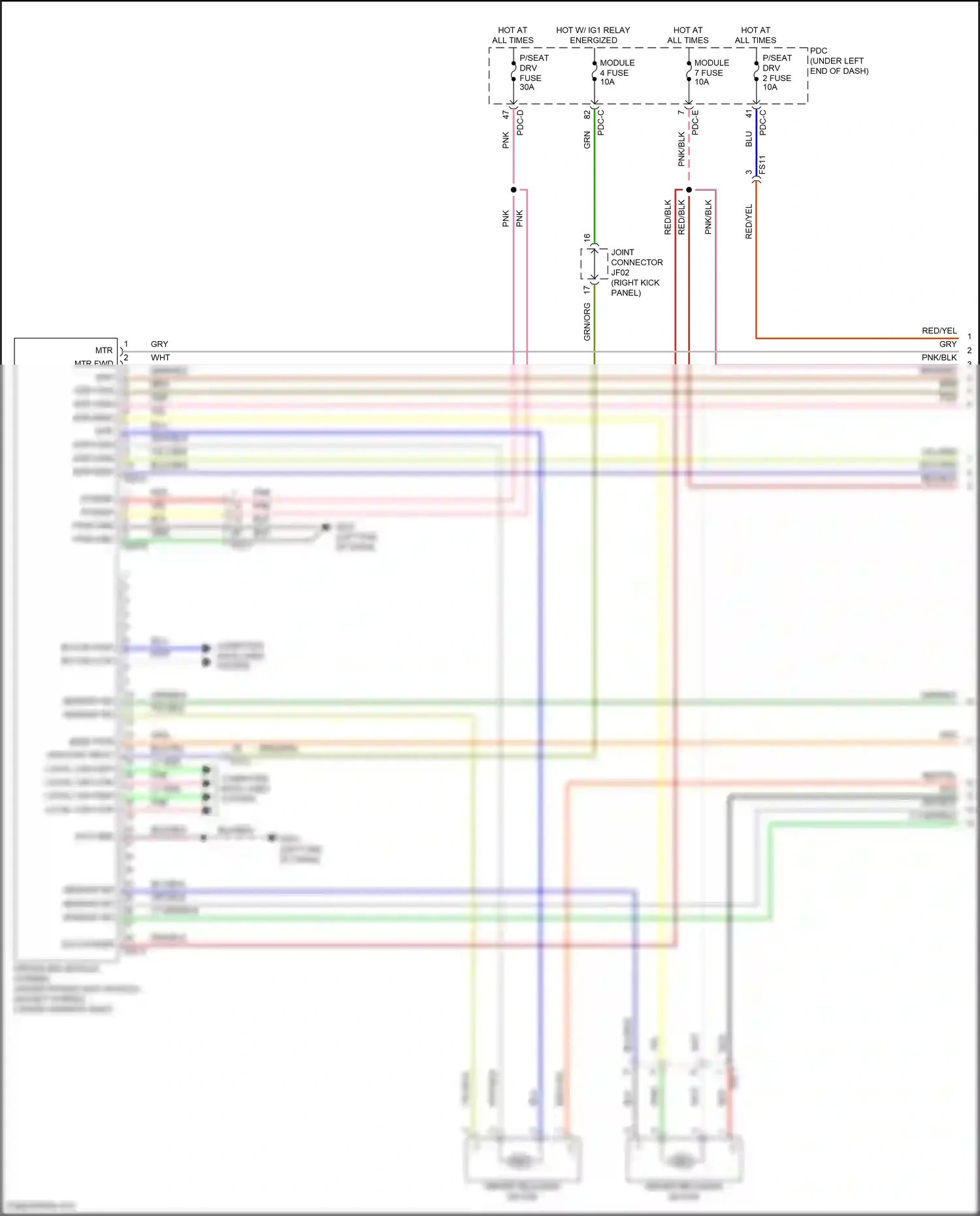Wiring diagram pdc-e for Hyundai Santa Fe V (2023-2024) (42 of 104)