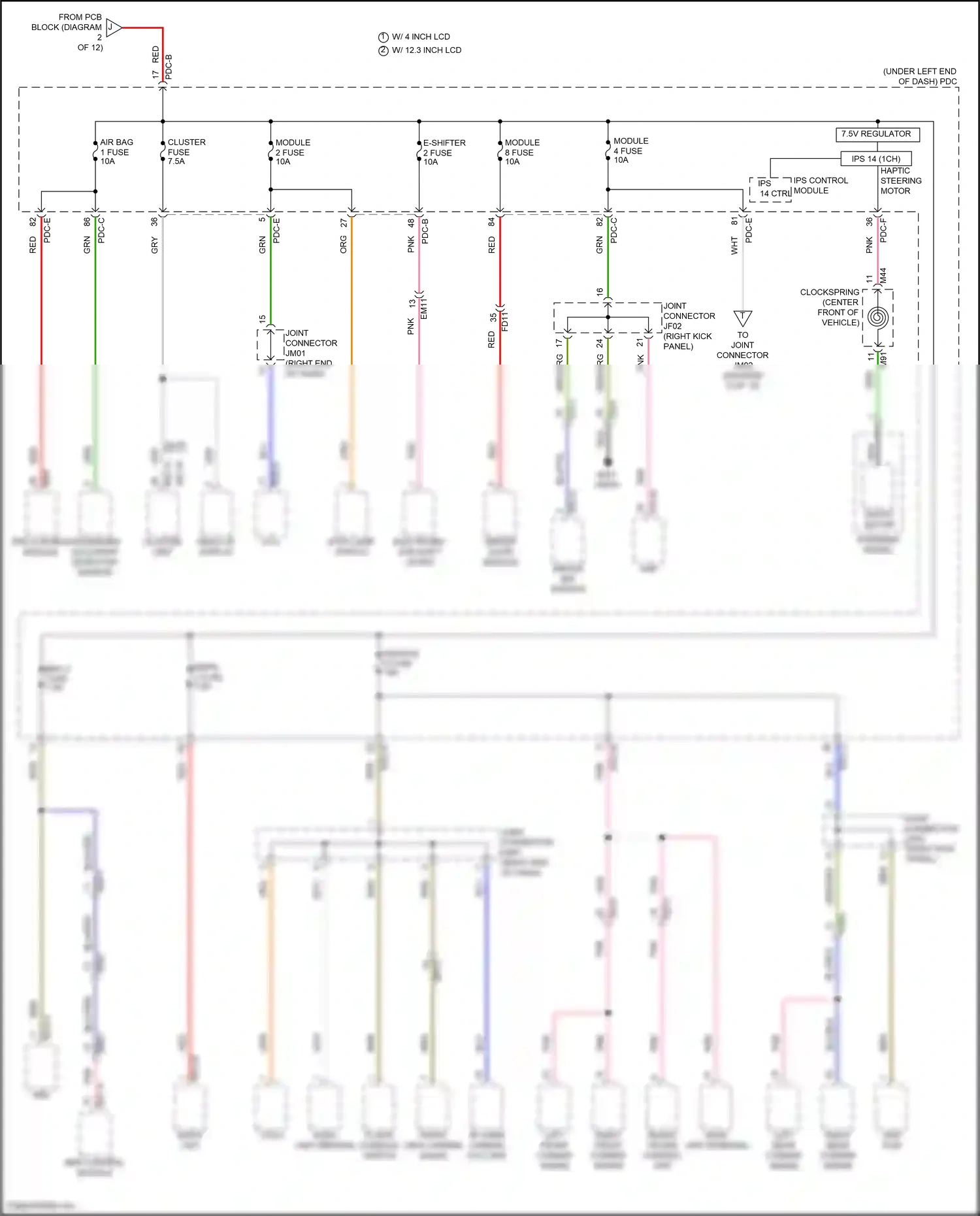 Wiring diagram pdc-e for Hyundai Santa Fe V (2023-2024) (60 of 104)