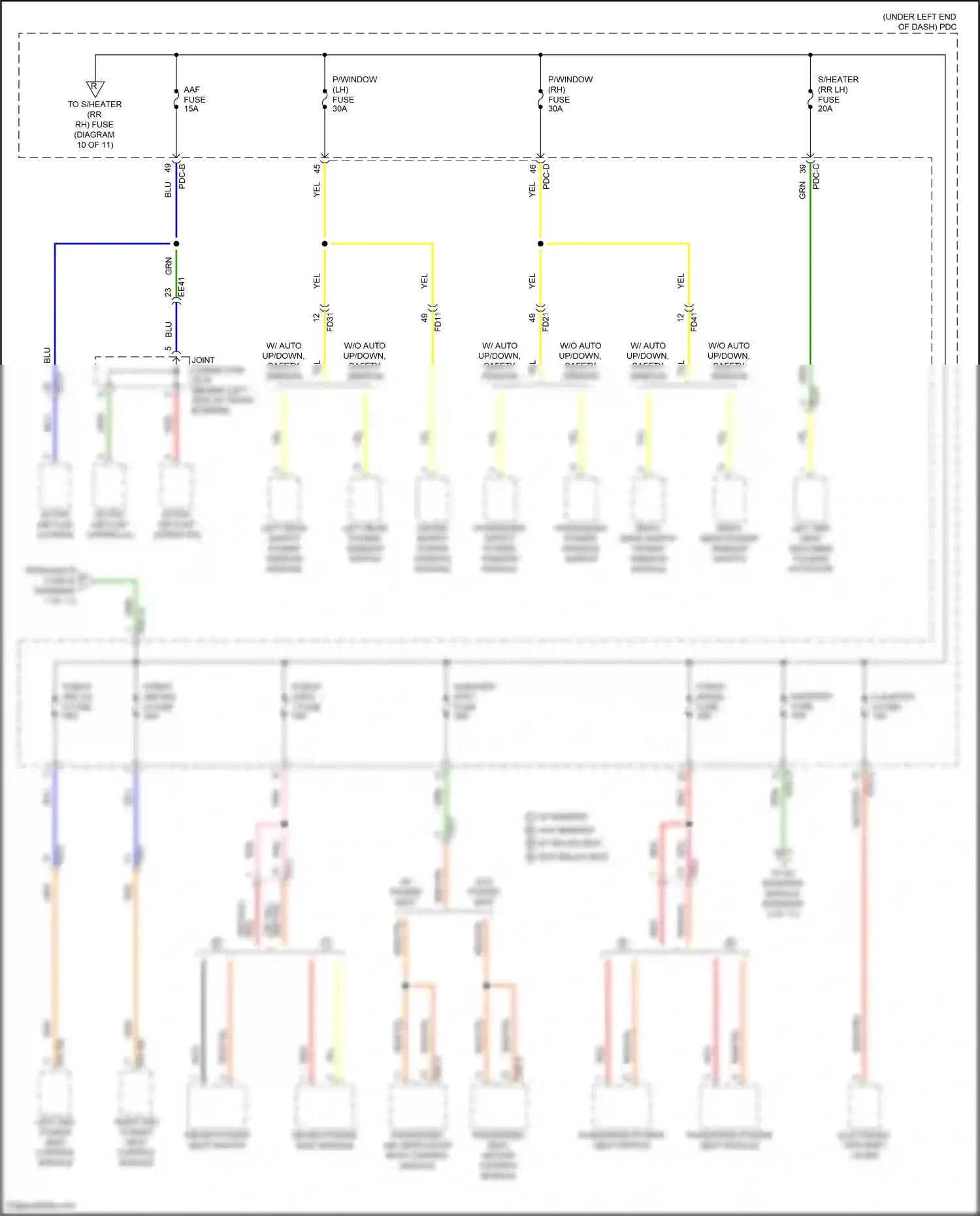 Wiring diagram pdc-e for Hyundai Santa Fe V (2023-2024) (54 of 104)
