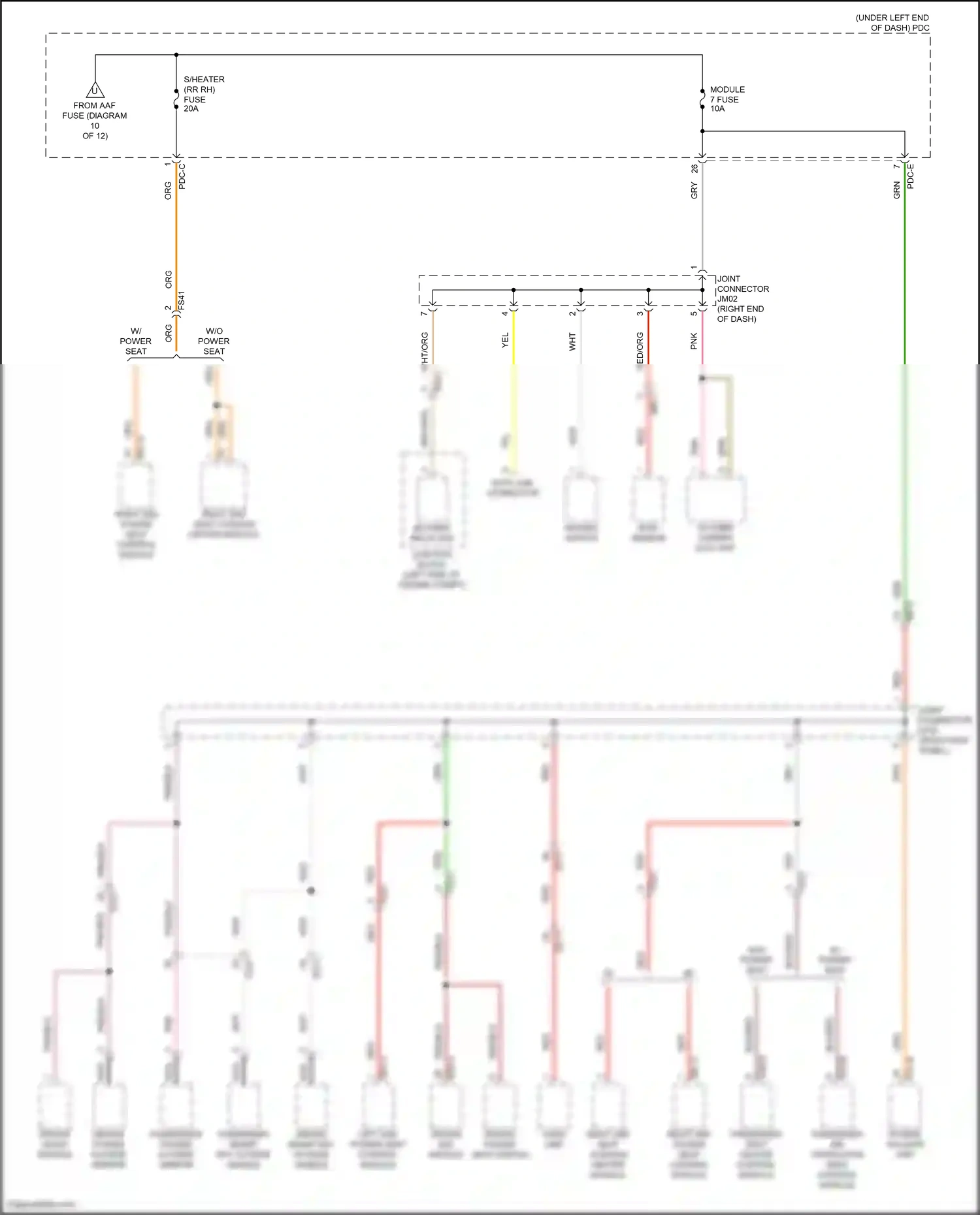 Wiring diagram pdc-e for Hyundai Santa Fe V (2023-2024) (46 of 104)