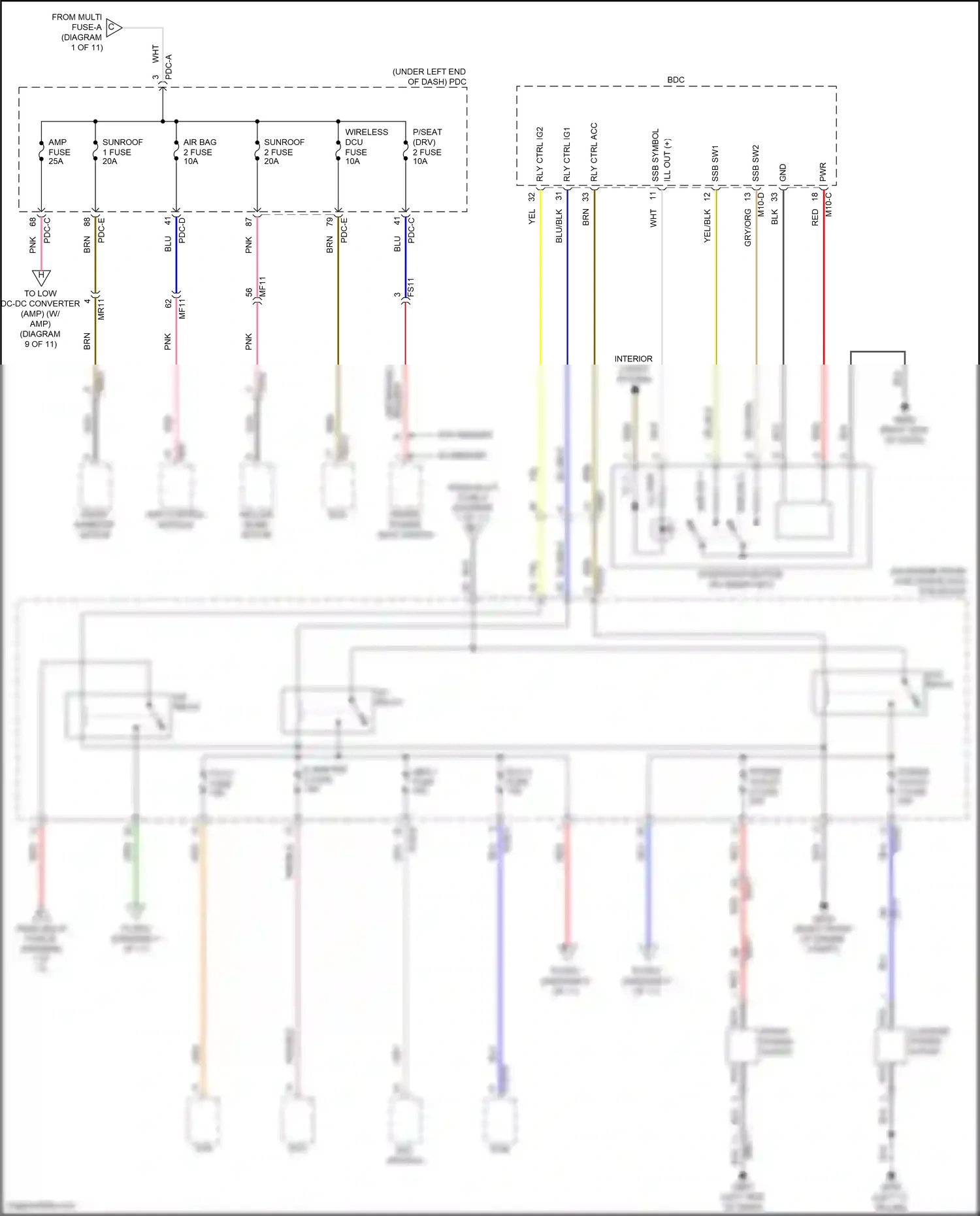 Wiring diagram srs control module for Hyundai Santa Fe V (2023-2024) (6 of 10)